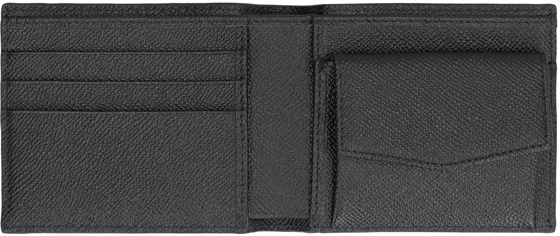 Leather flap-over wallet