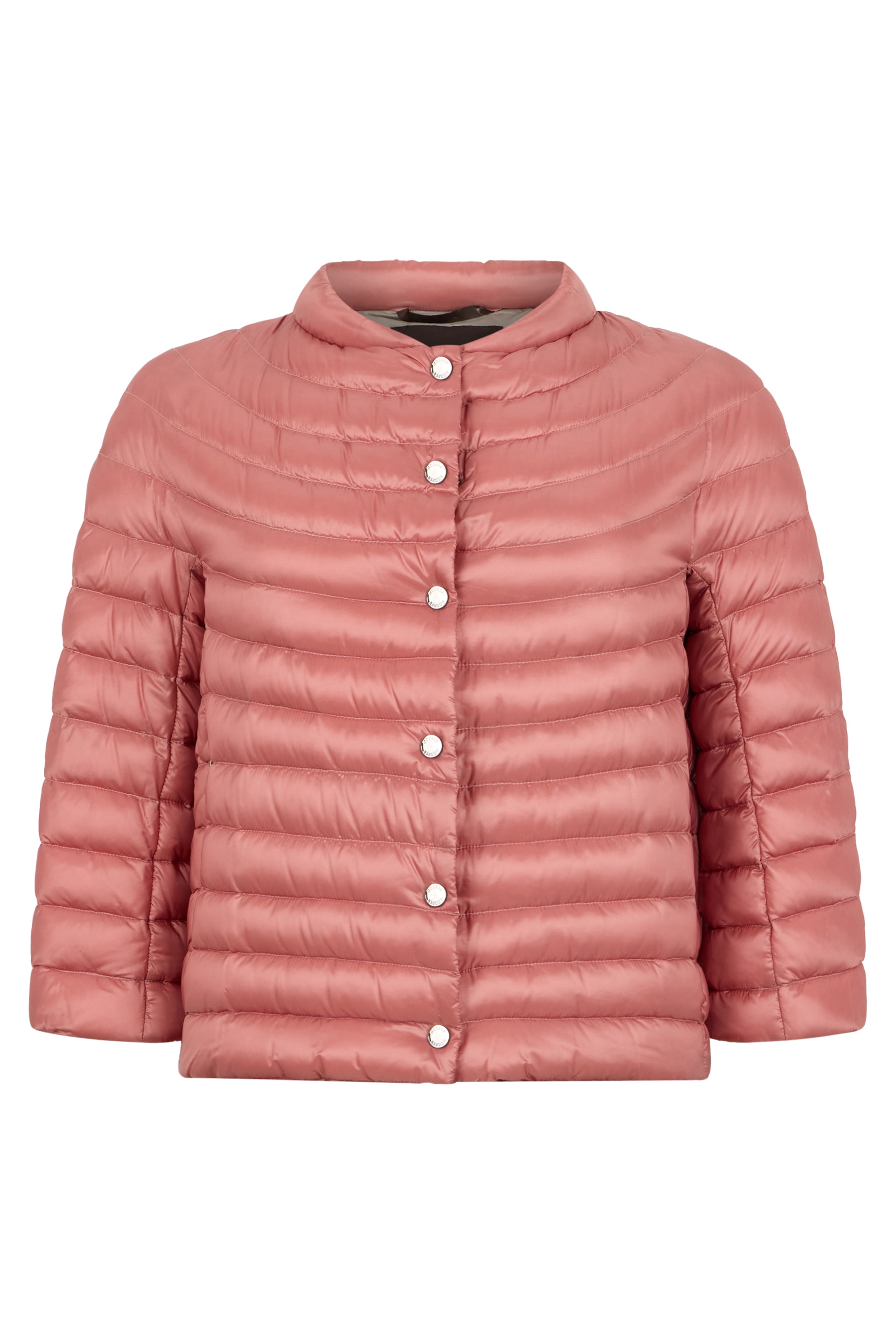 Pink salmon padded jacket ideal for a casual and comfortable look.