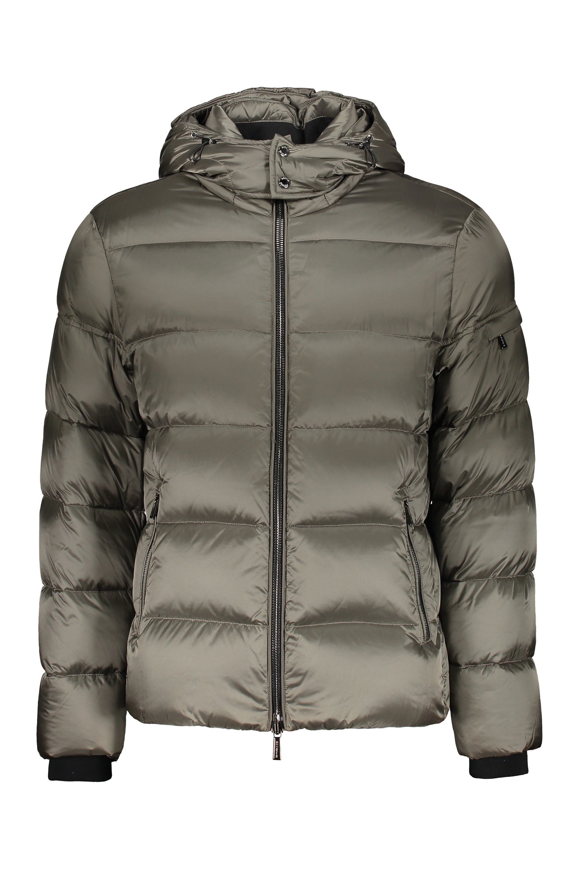 Brett Hooded short down jacket