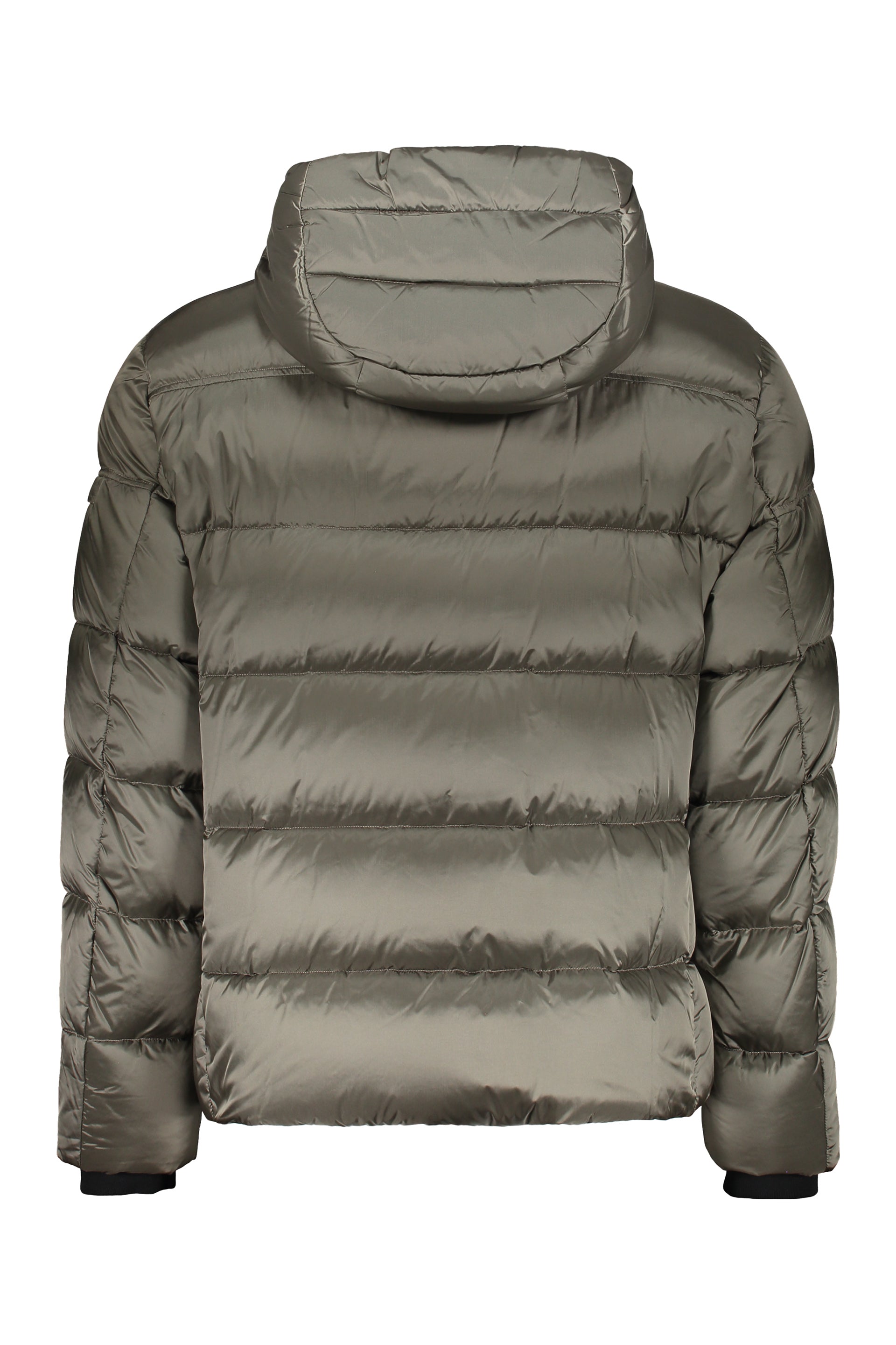 Brett Hooded short down jacket