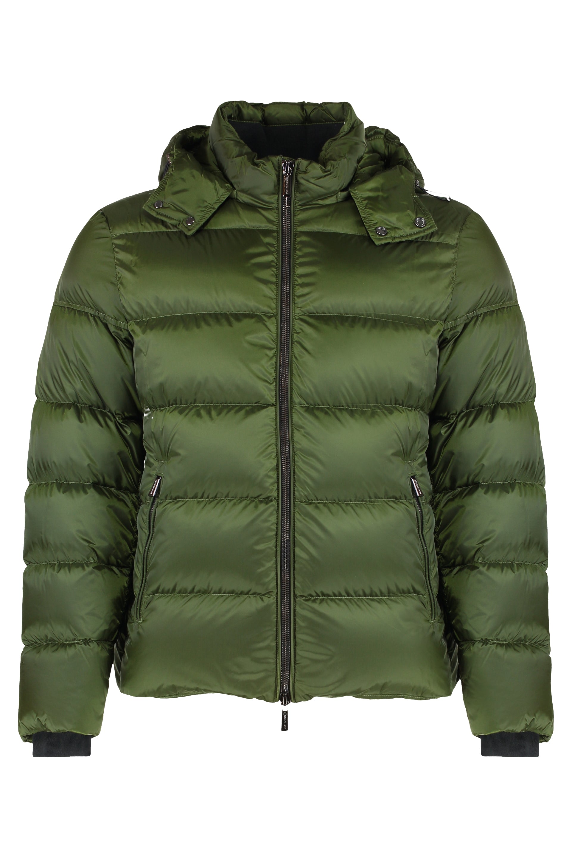 Brett Hooded short down jacket