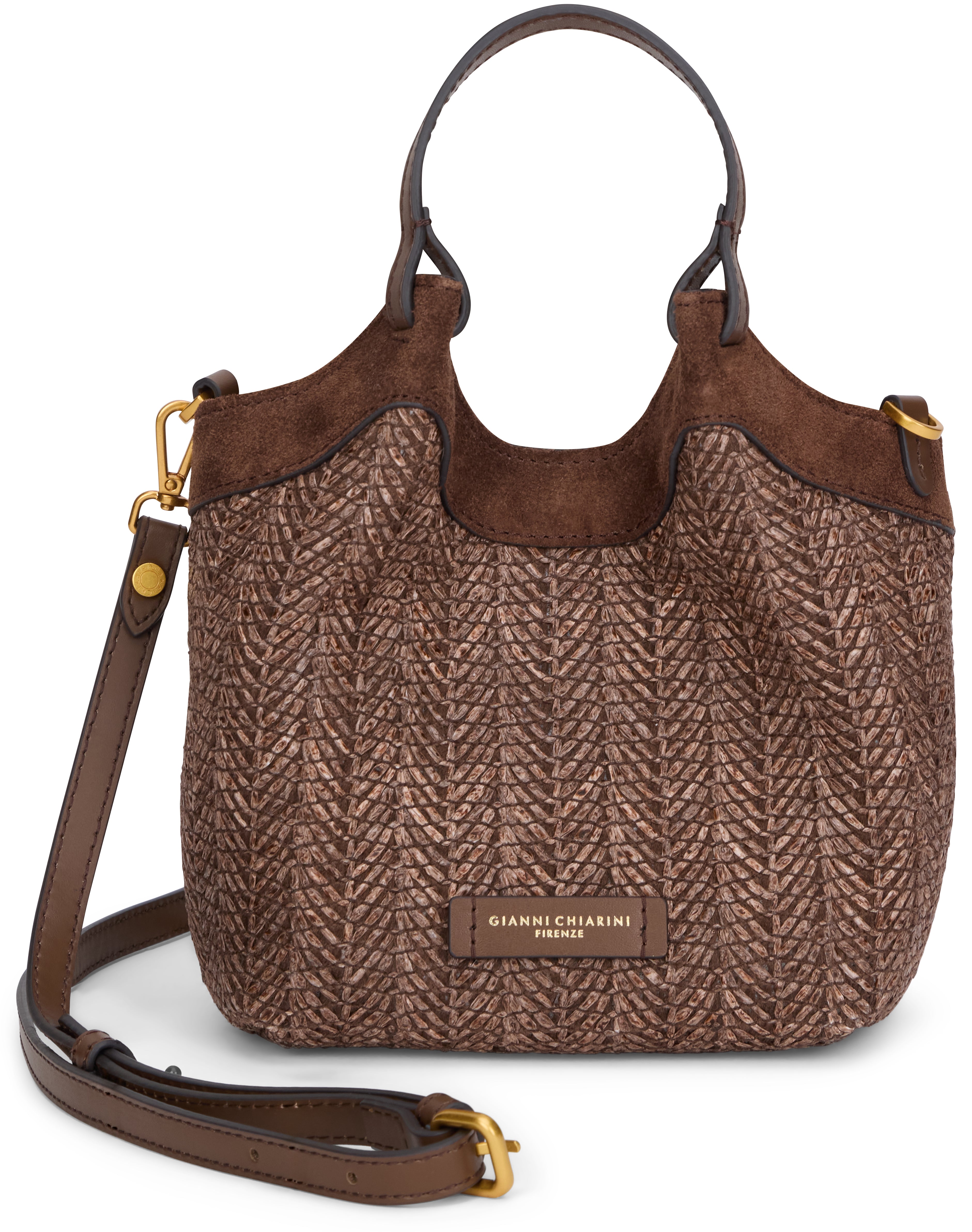 Dua straw shoulder bag