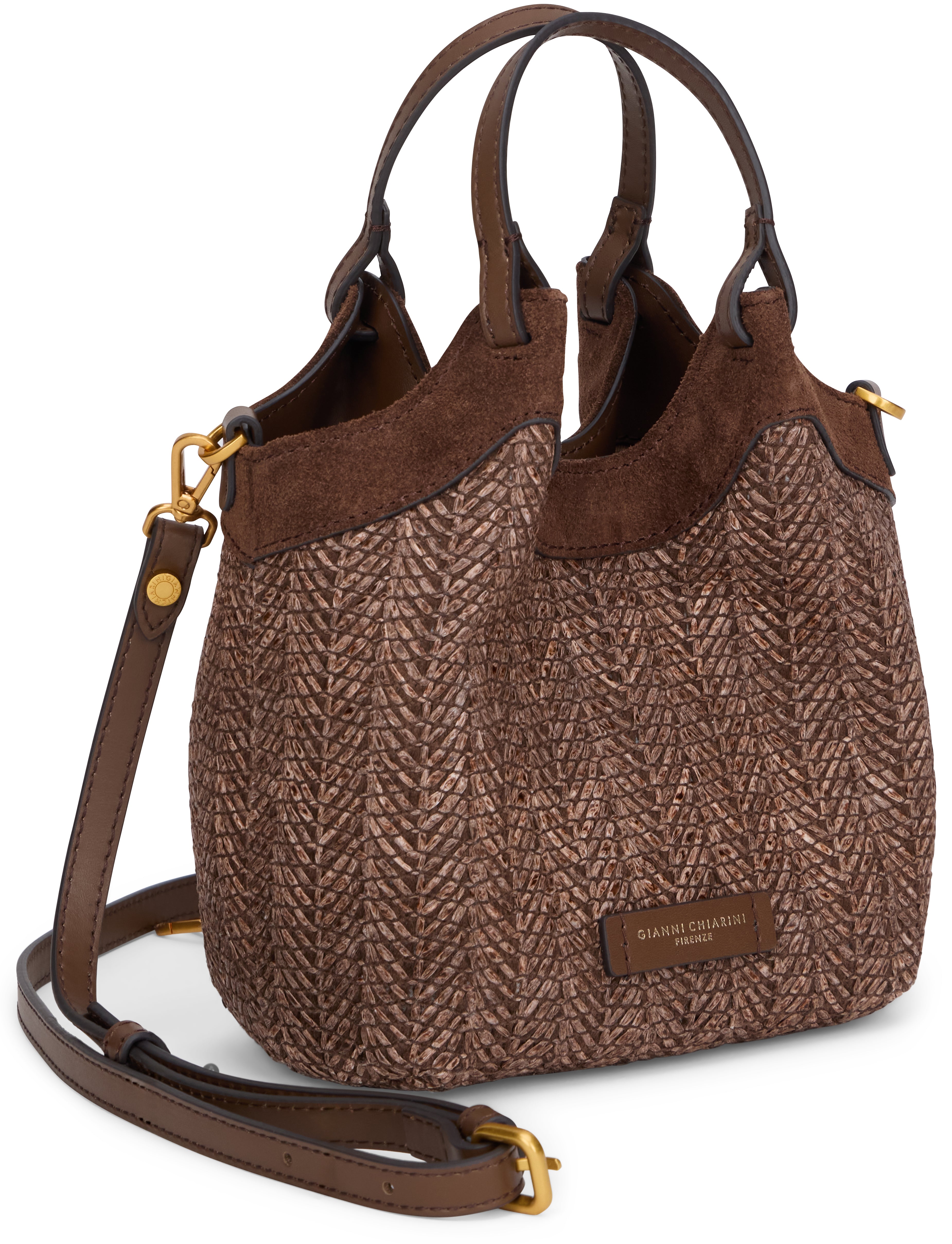Dua straw shoulder bag