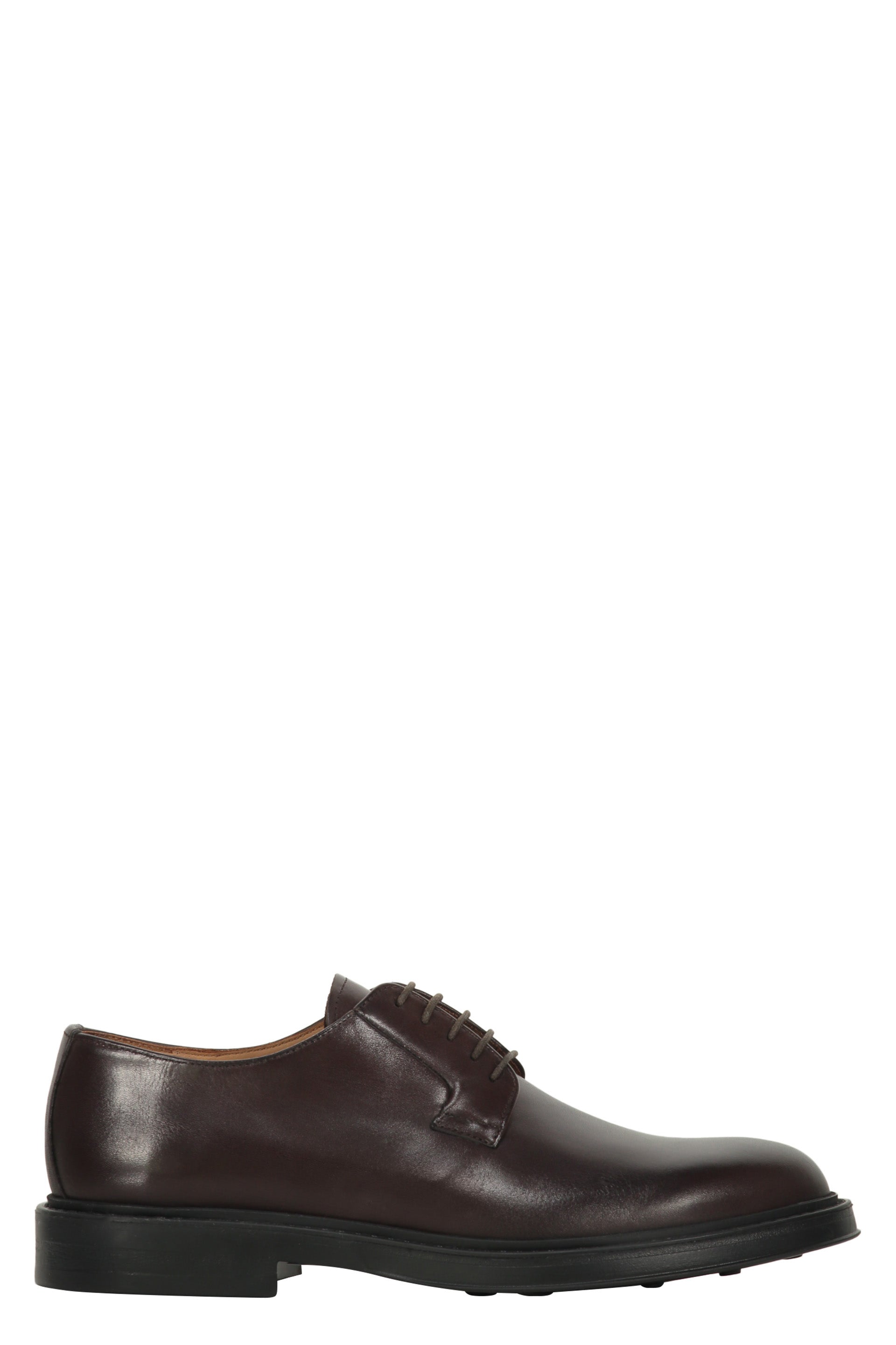 Smooth leather lace-up shoes
