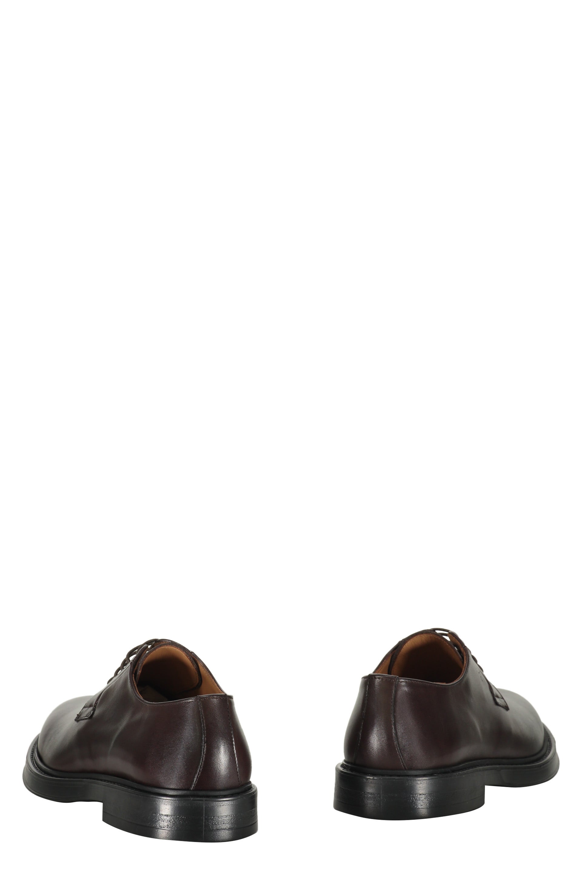Smooth leather lace-up shoes