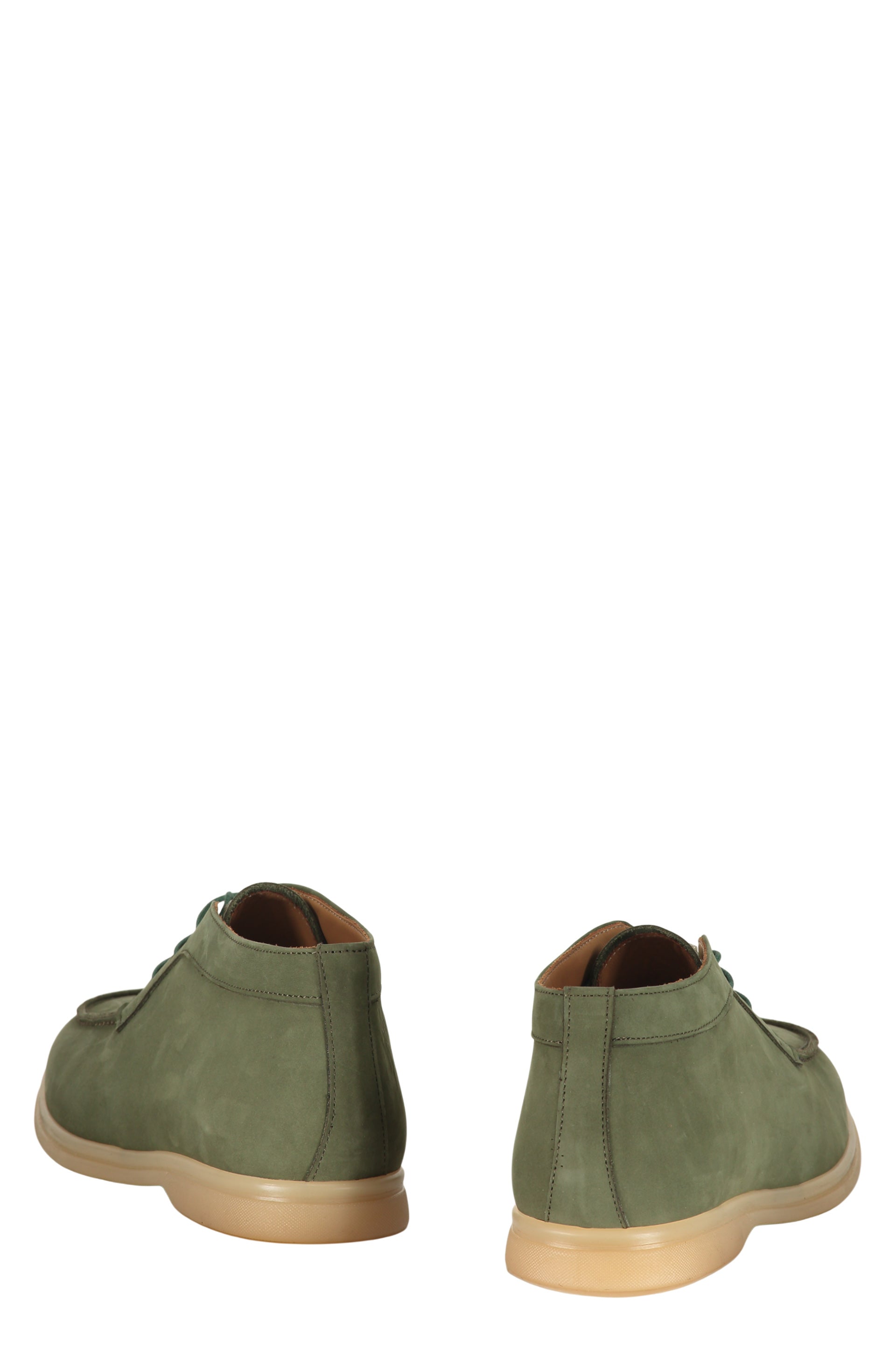 Leather lace-up shoes