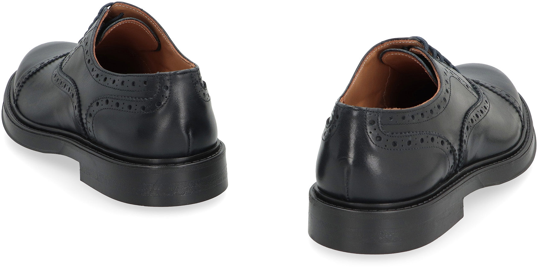 Leather lace-up shoes