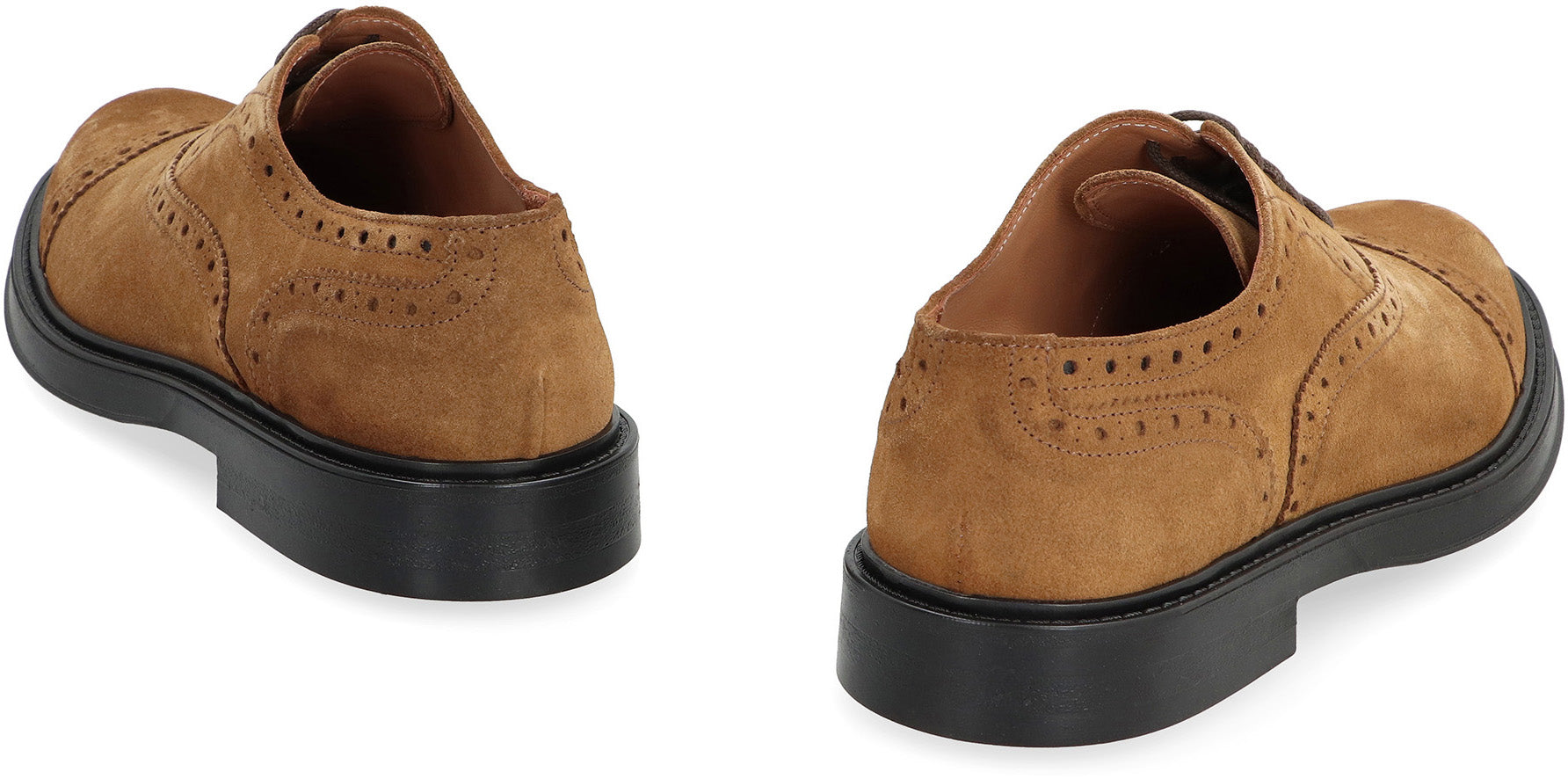 Leather lace-up shoes