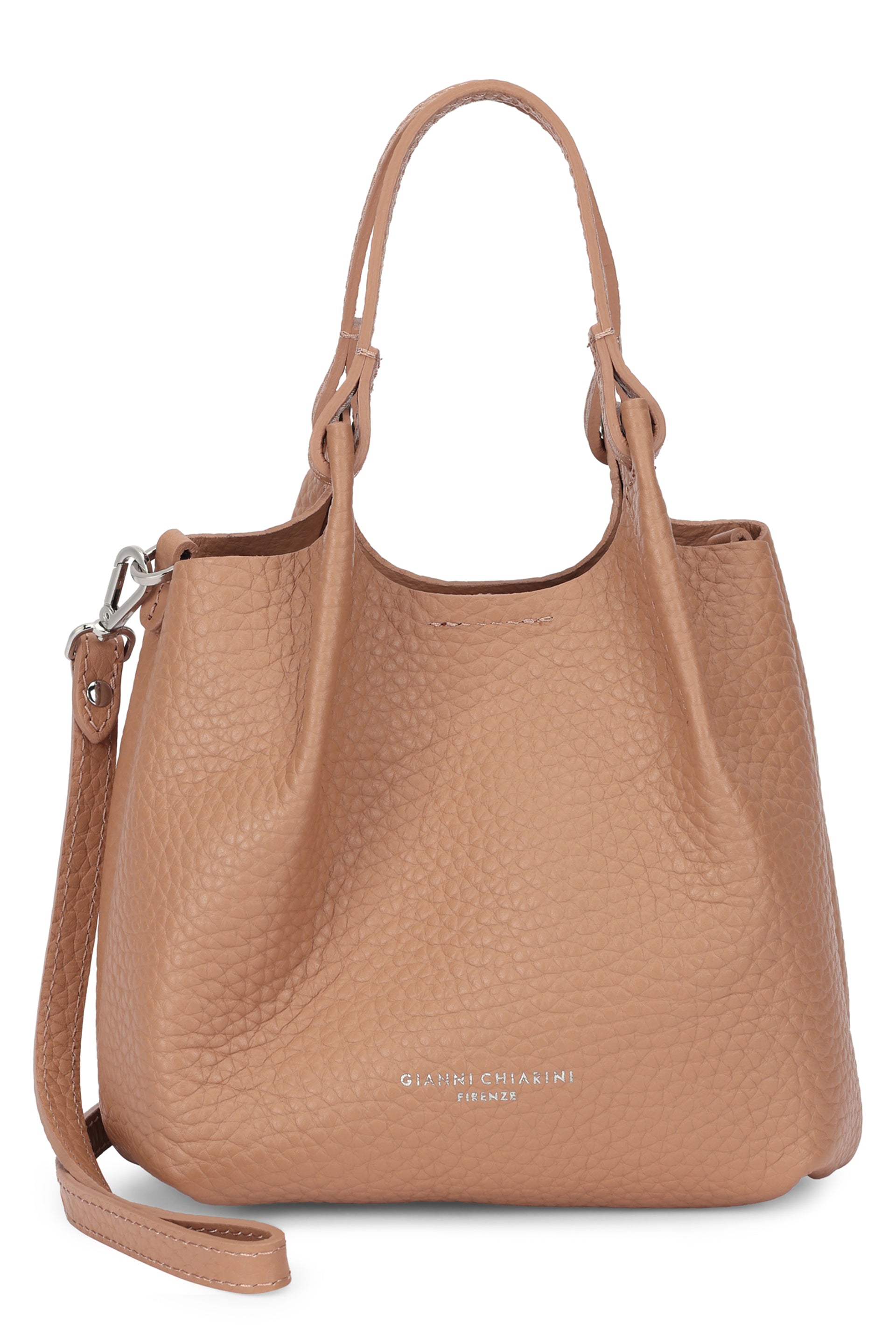 Dua bubble double leather handbag