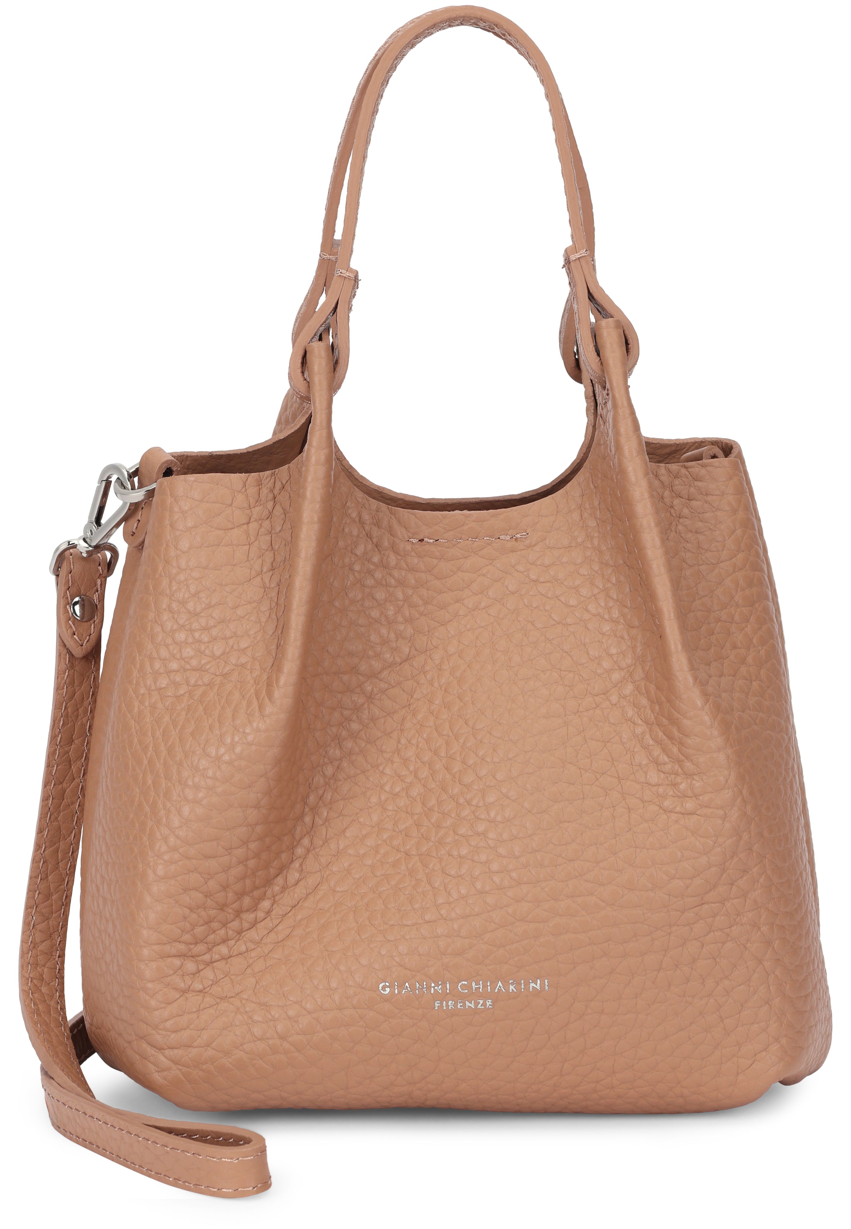 Dua bubble double leather handbag