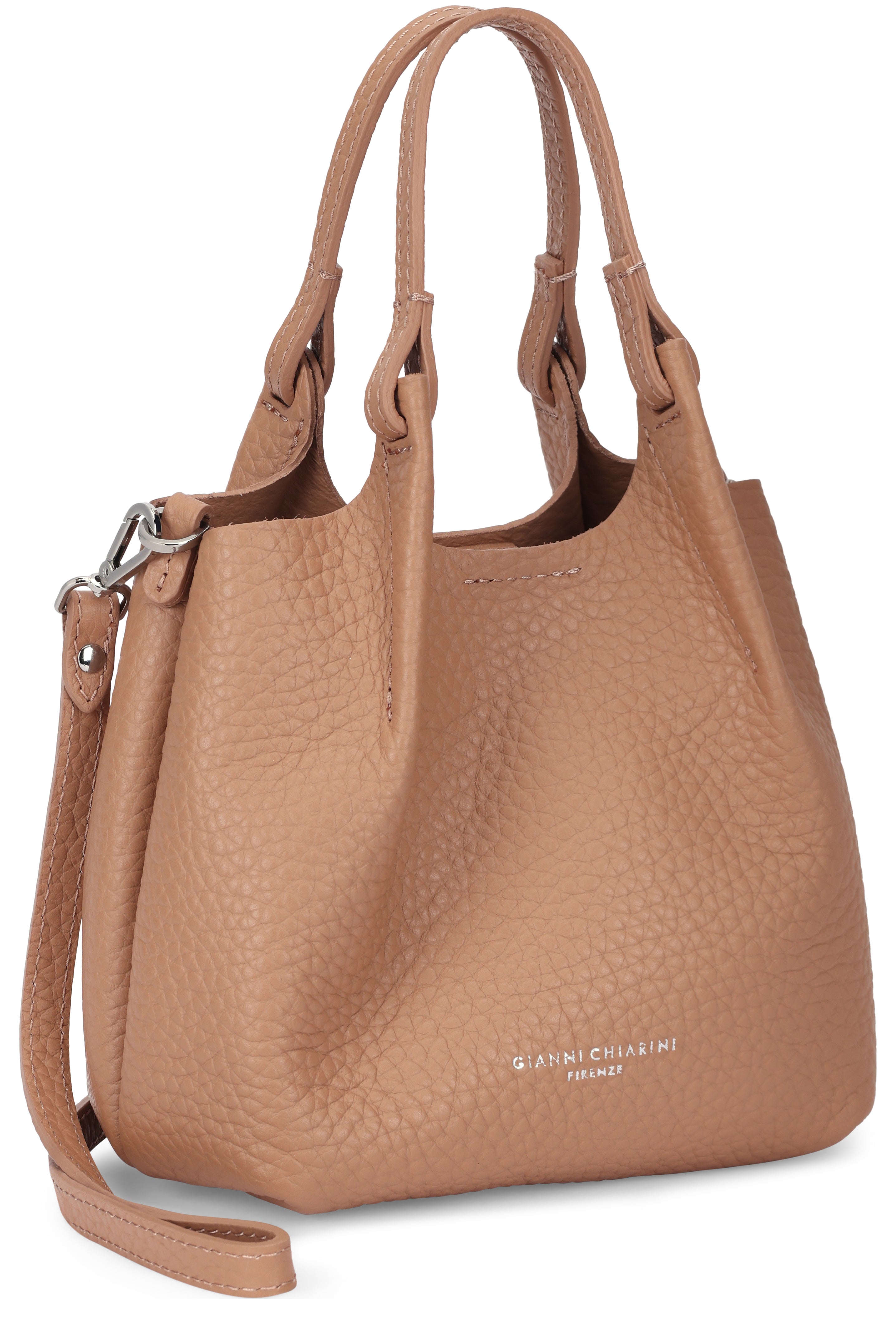 Dua bubble double leather handbag