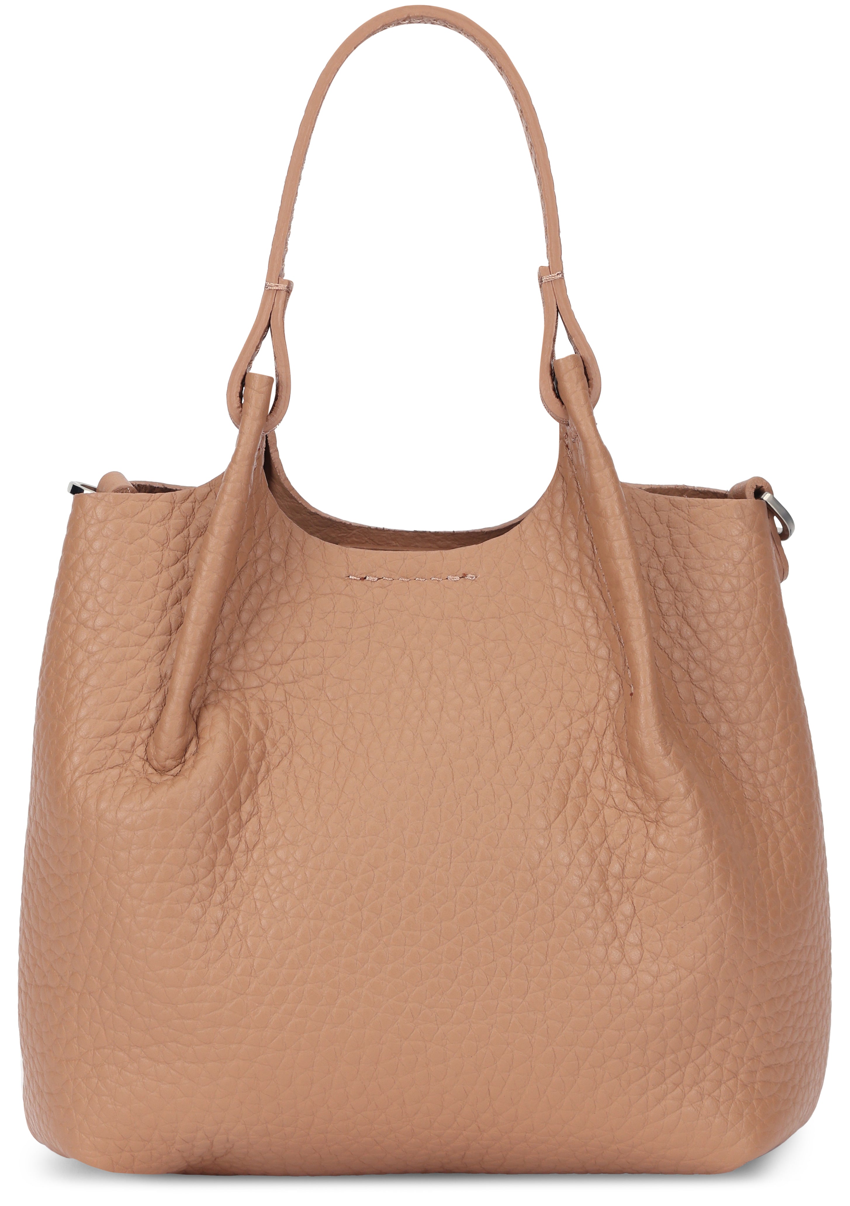 Dua bubble double leather handbag