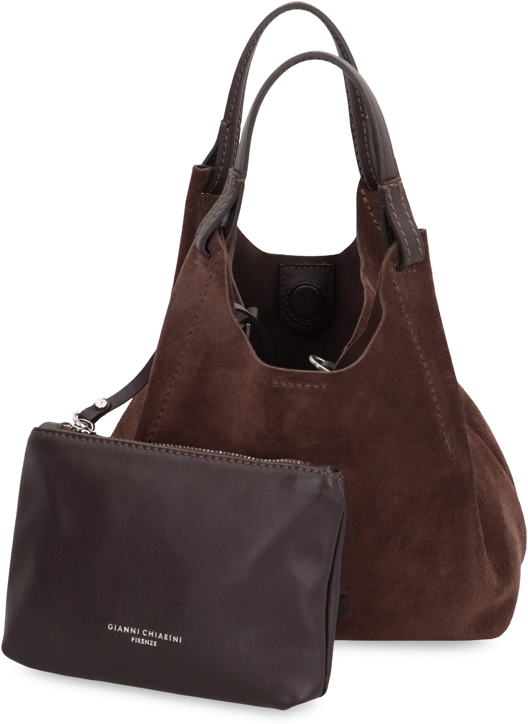 Dua suede handbag