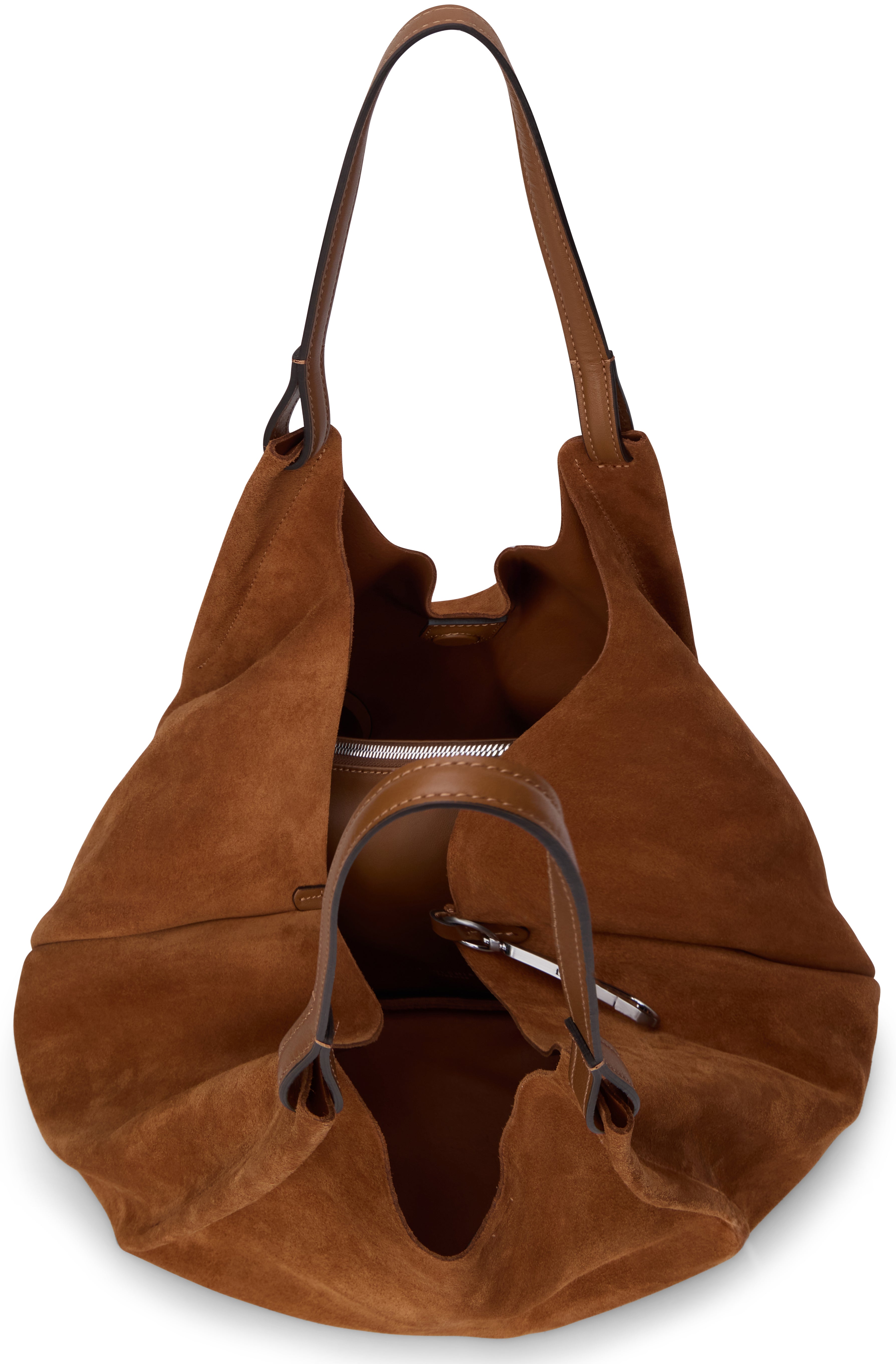 Dua tote bag in suede