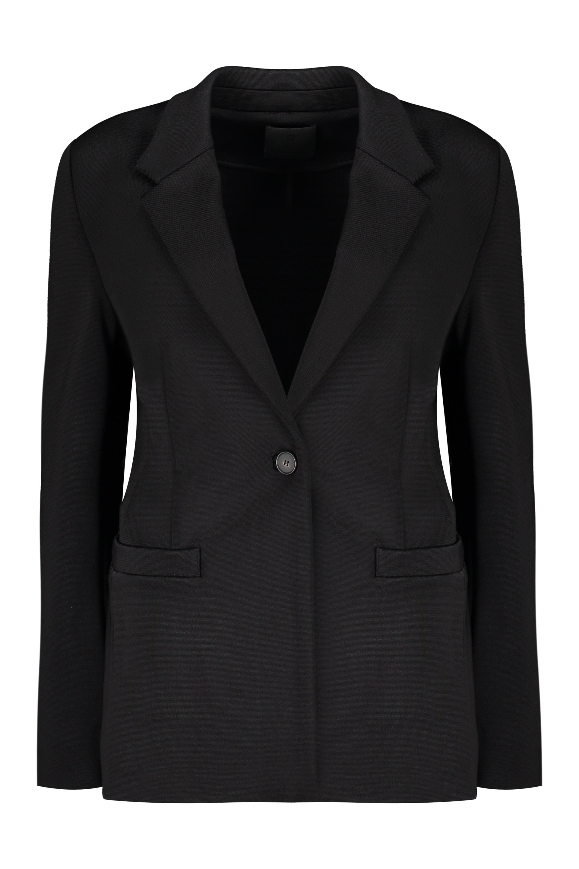 Single-breasted viscose blazer