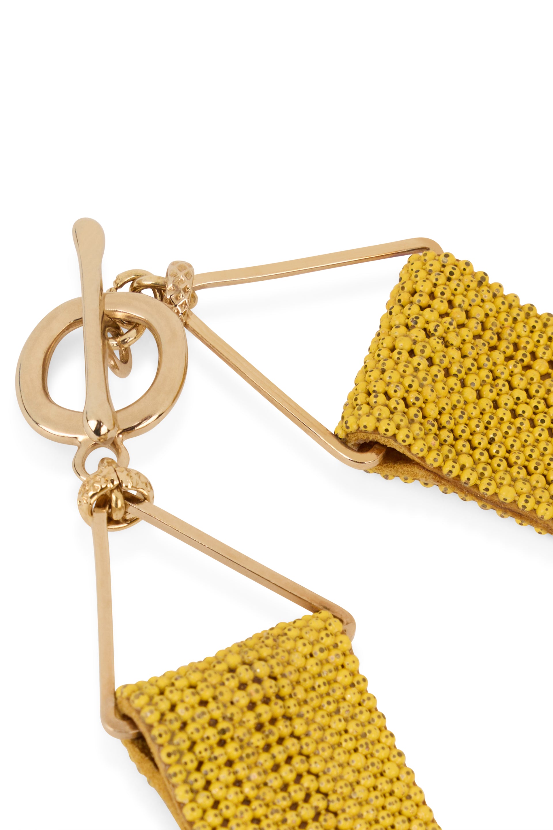 Elegant yellow multi-strand necklace for any occasion.