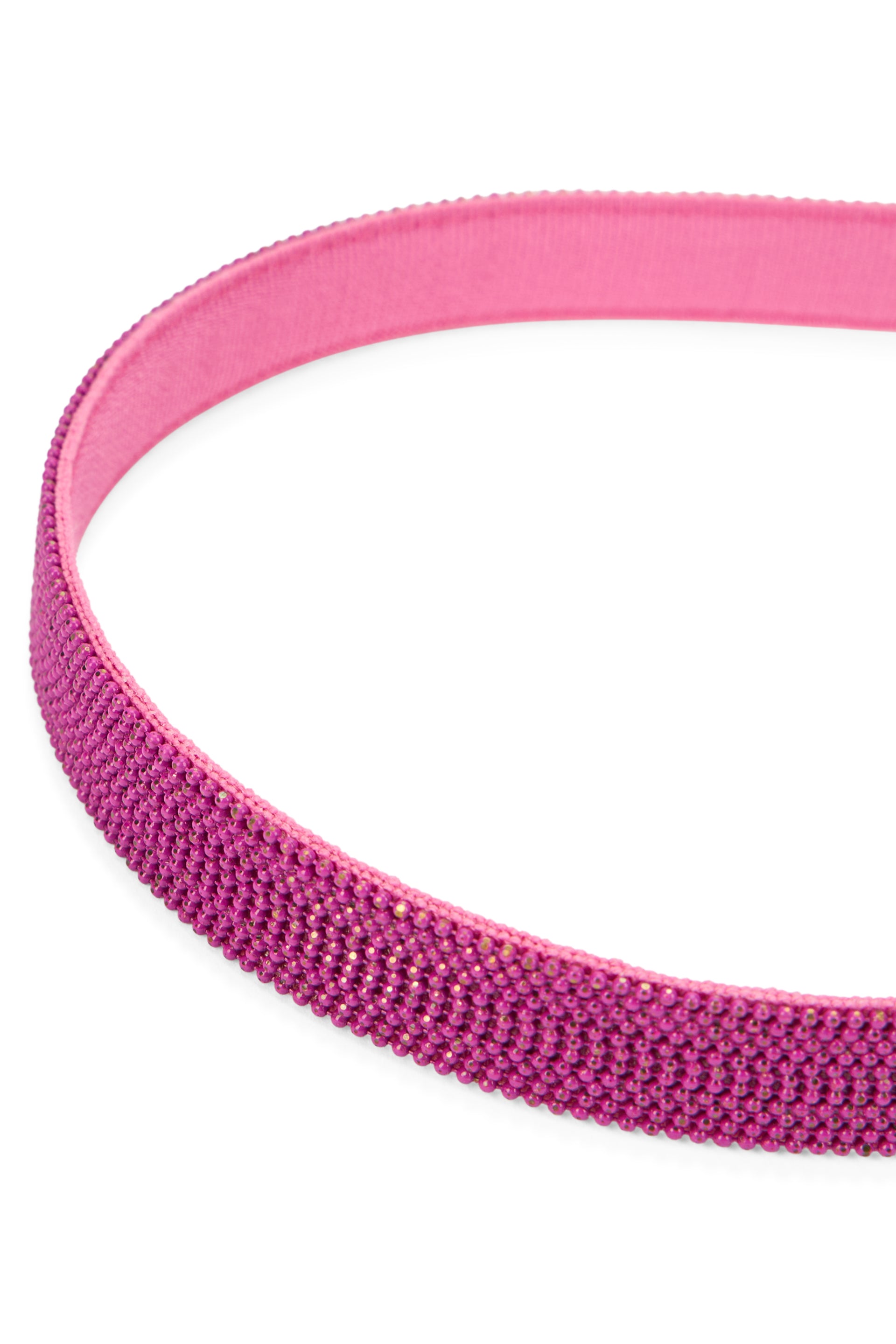 Fuchsia hair accessory that offers style and comfort.