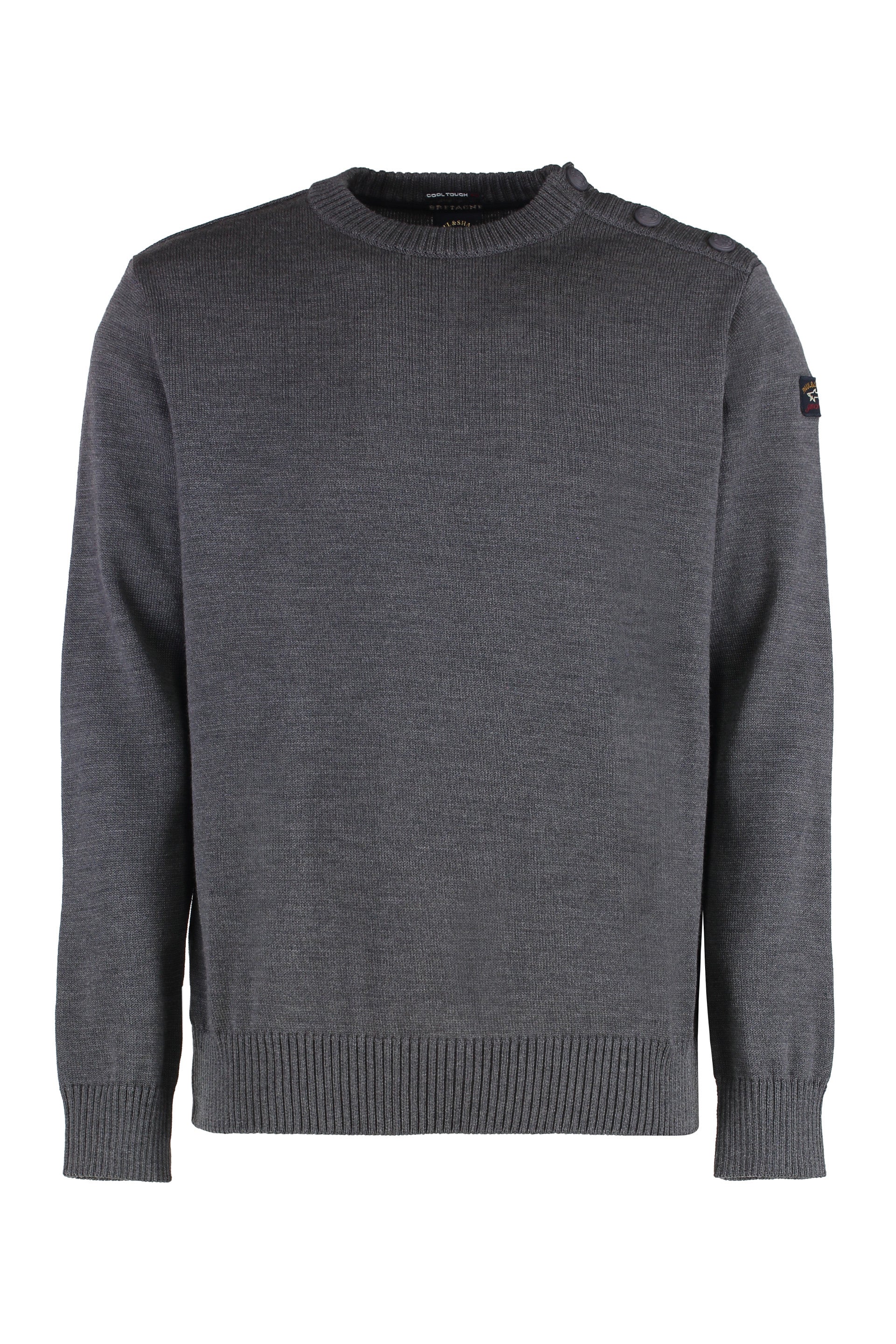 virgin wool crew-neck sweater