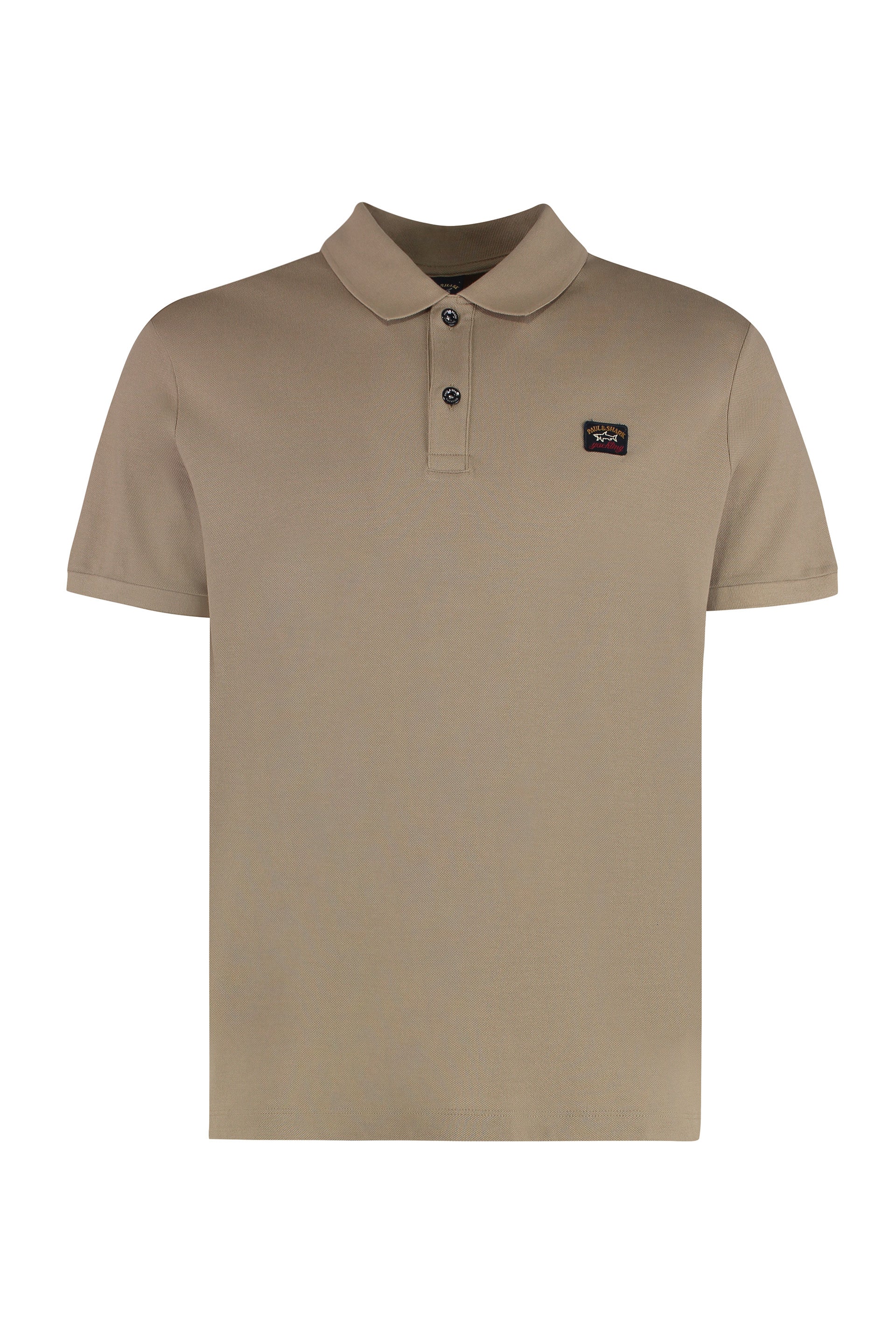 Cotton-piqué polo shirt