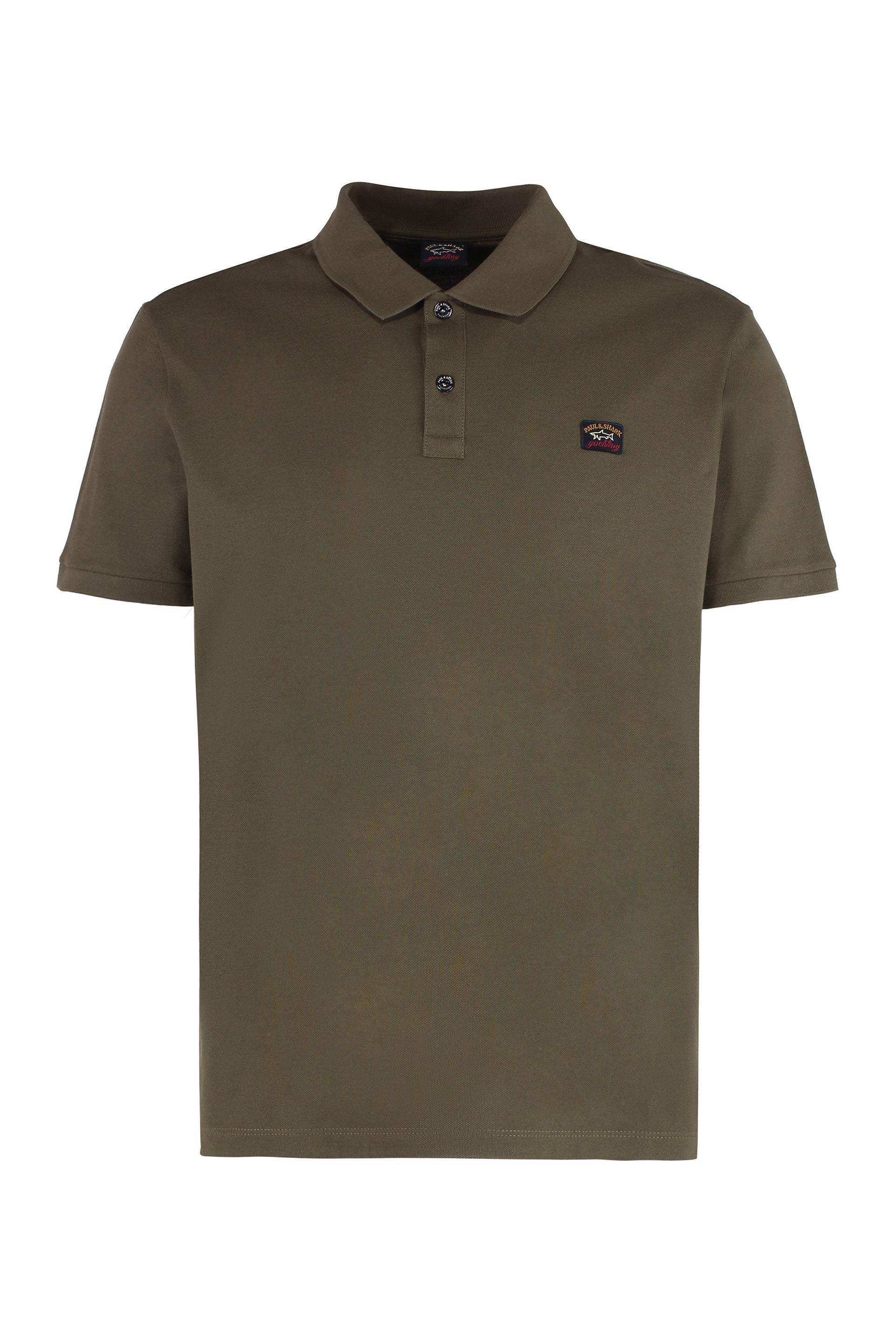 Cotton-piqué polo shirt