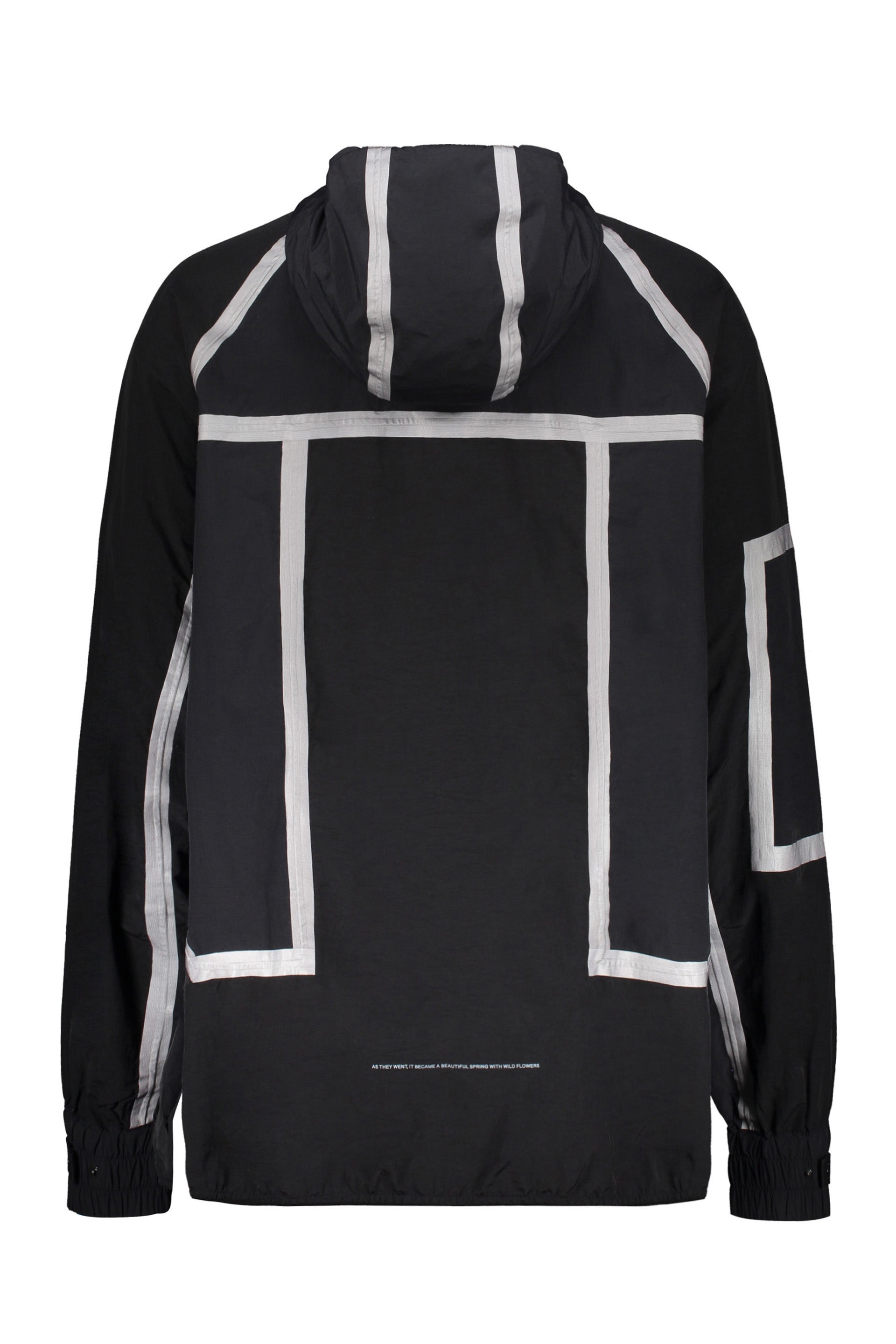 Hooded nylon jacket