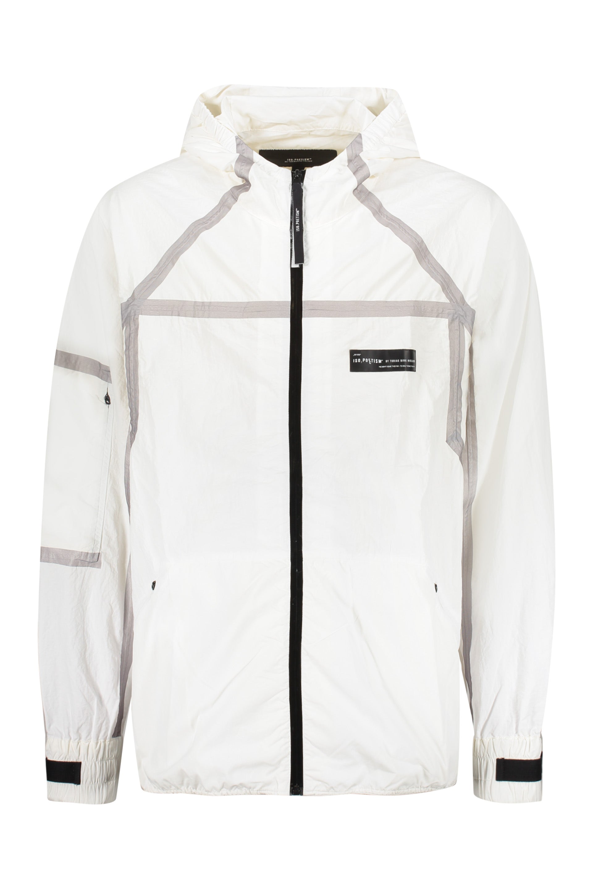 Hooded nylon jacket