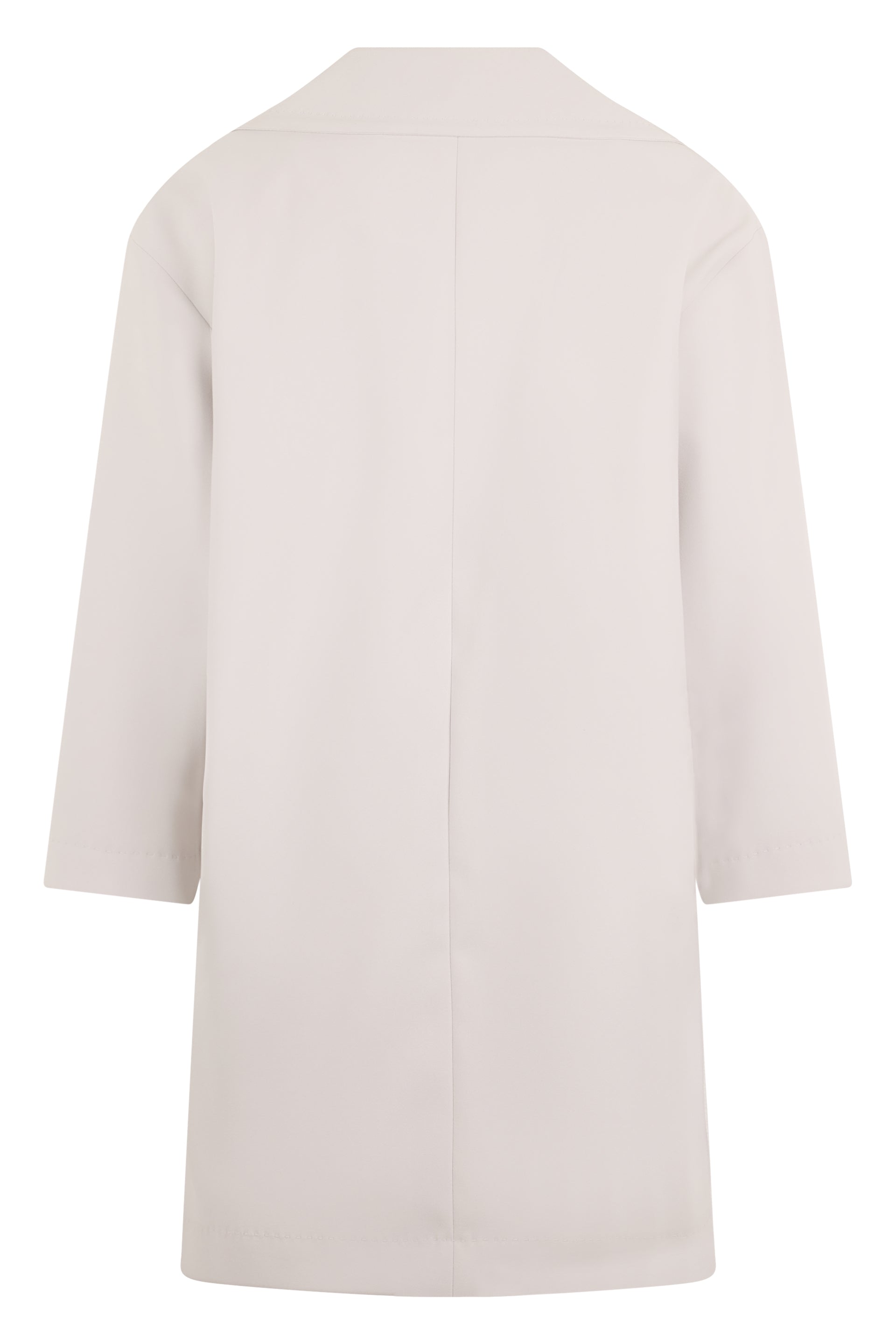 Coat in shades of cream white, elegant versatile comfort