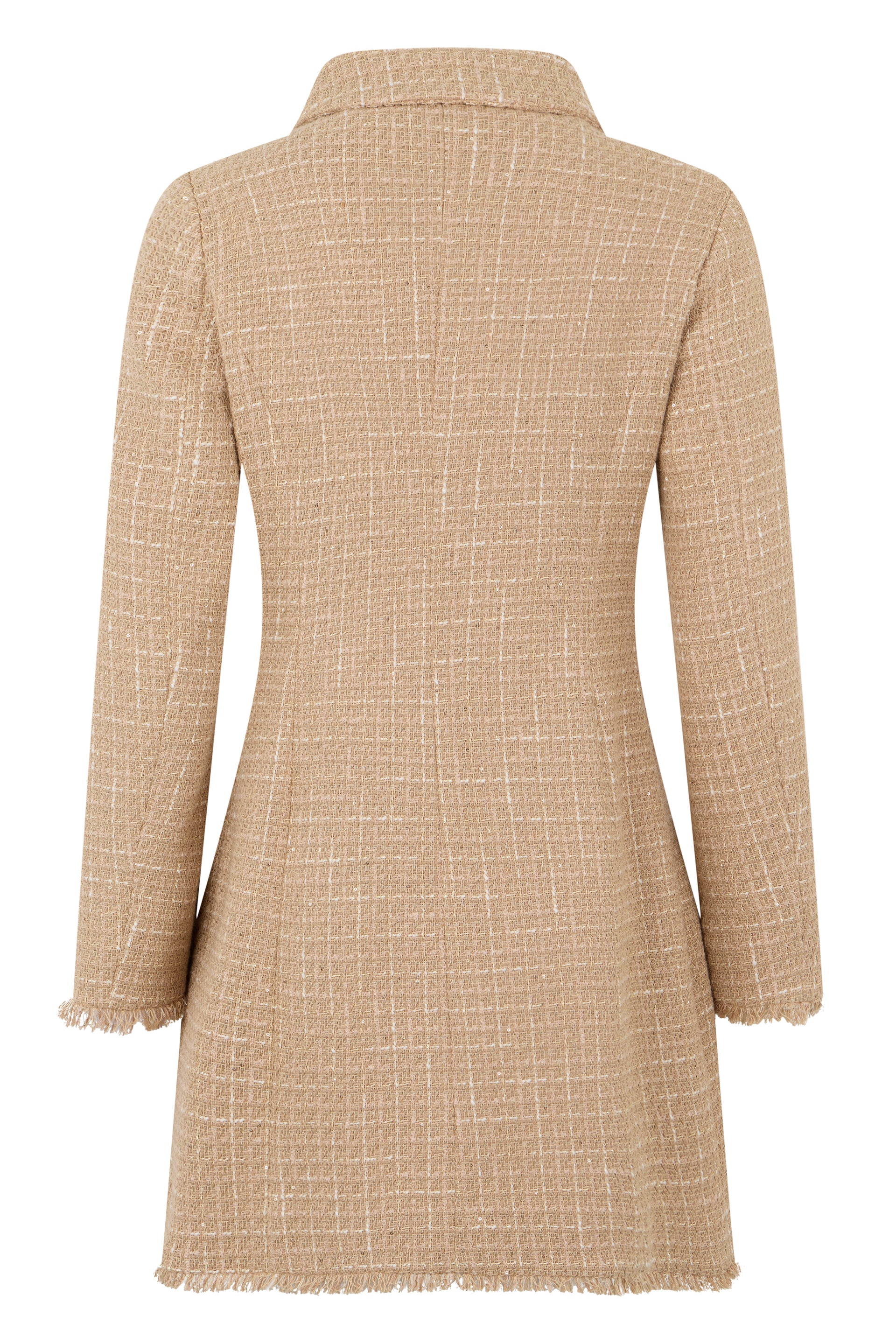 Light beige coat with versatile design