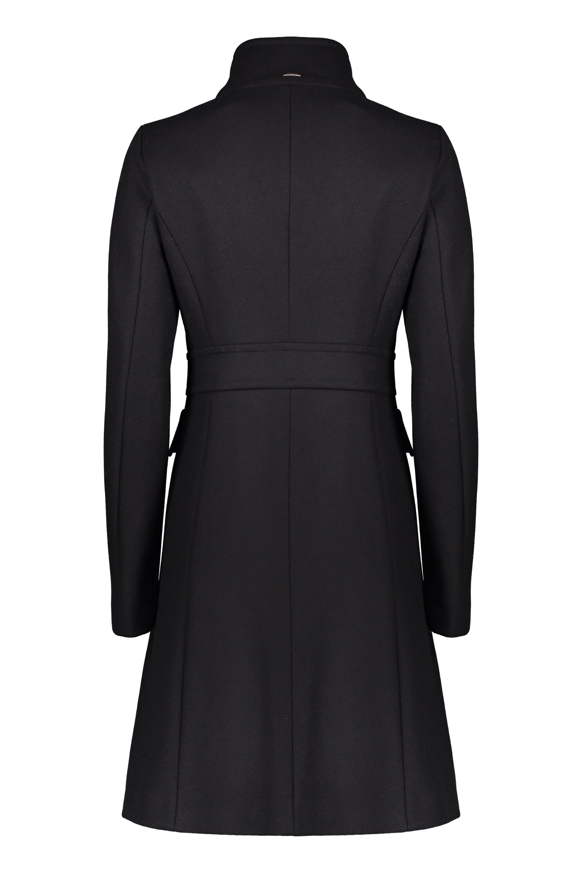 Long elegant black coat