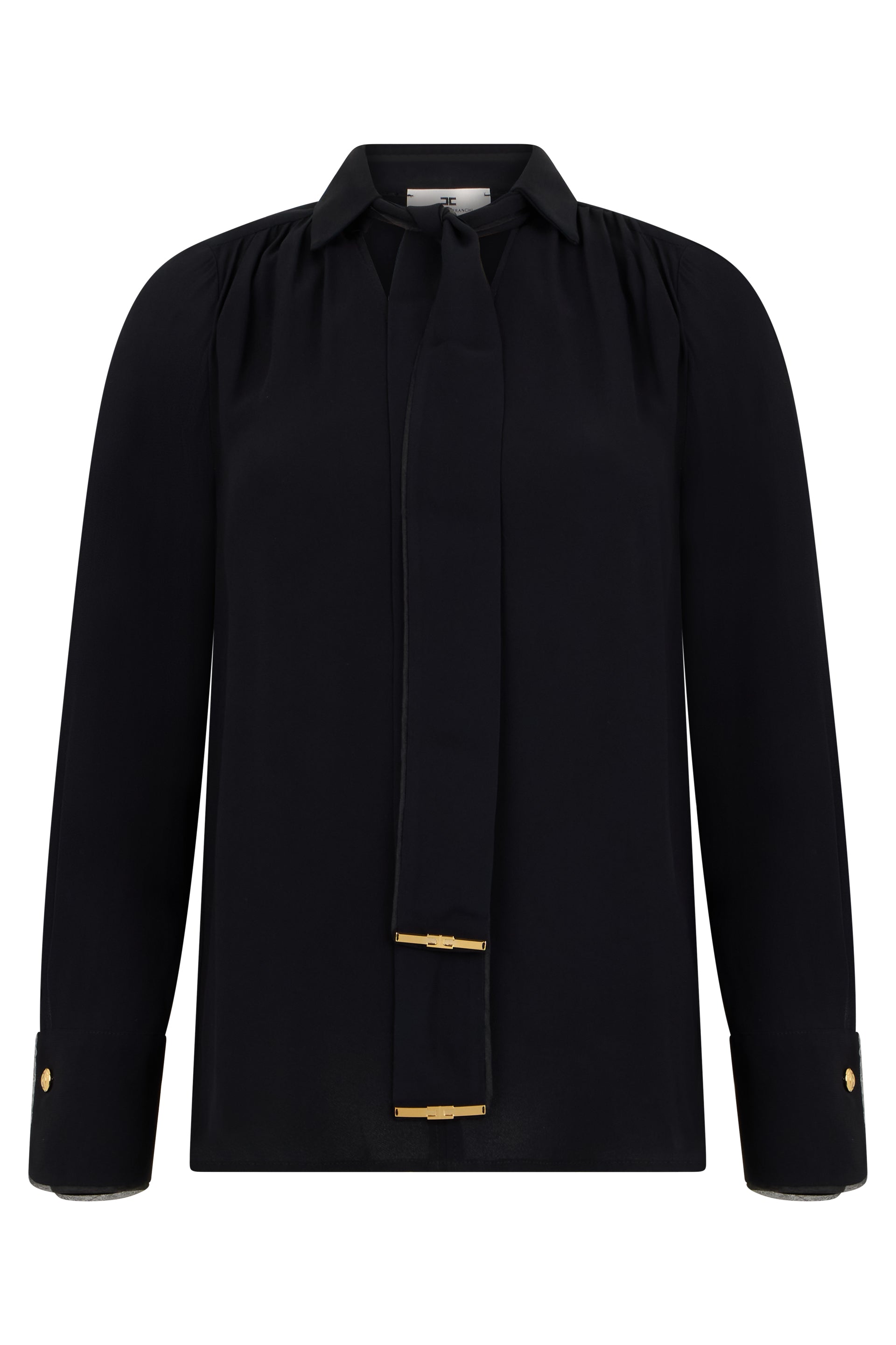 Blouse in viscose with decorative details