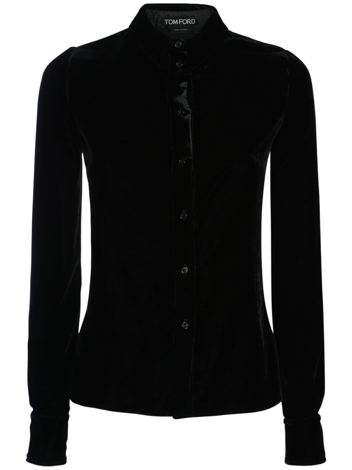 Elegant black shirt with classic collar