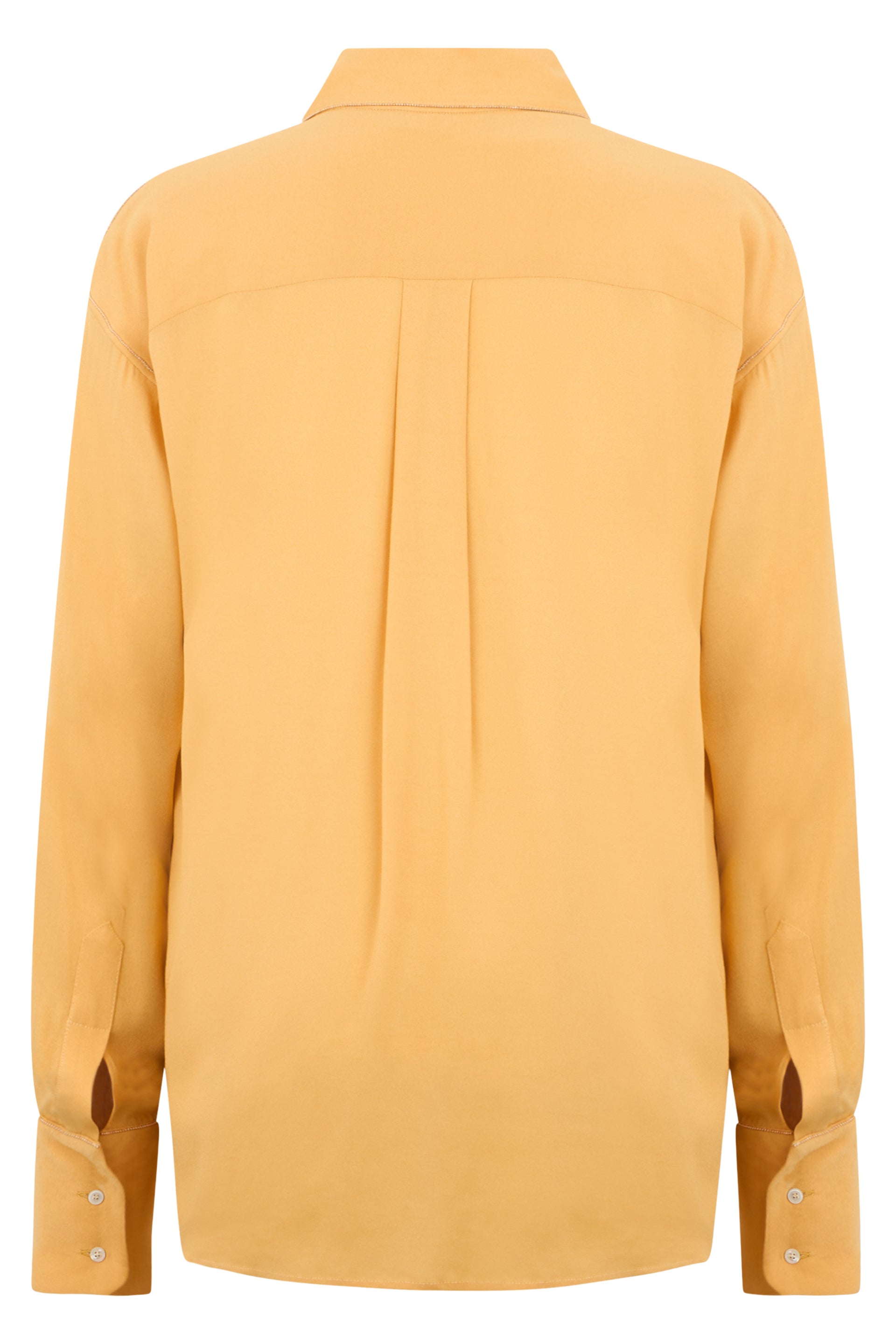 Beige Cotton Shirt Long Sleeves Elegant