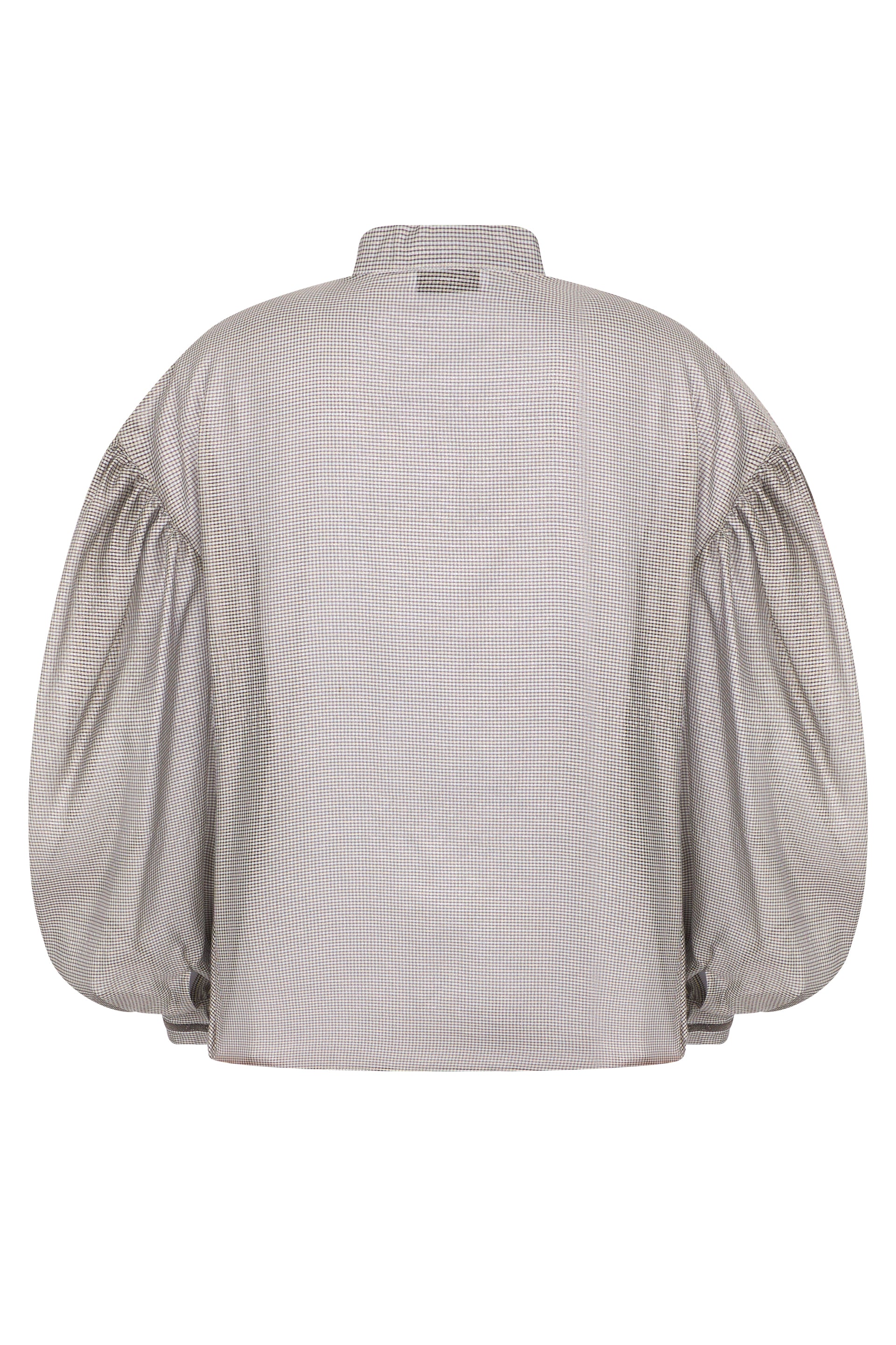 Elegant oversized shirt with puff sleeves