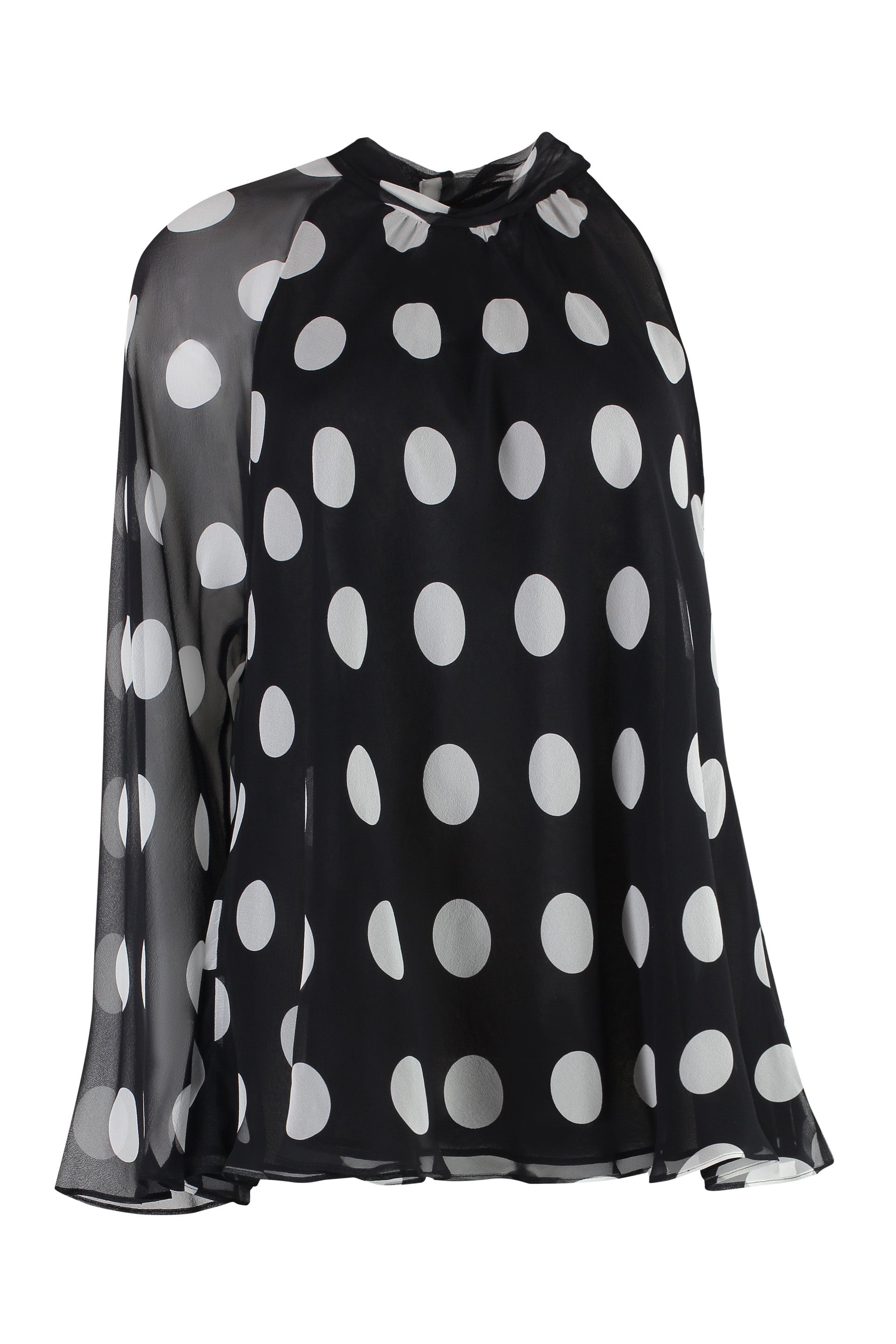 Carella polka-dot silk blouse