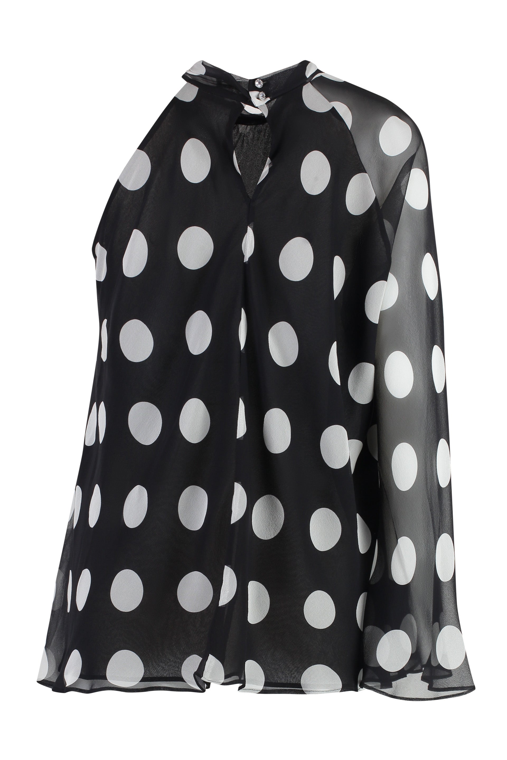 Carella polka-dot silk blouse