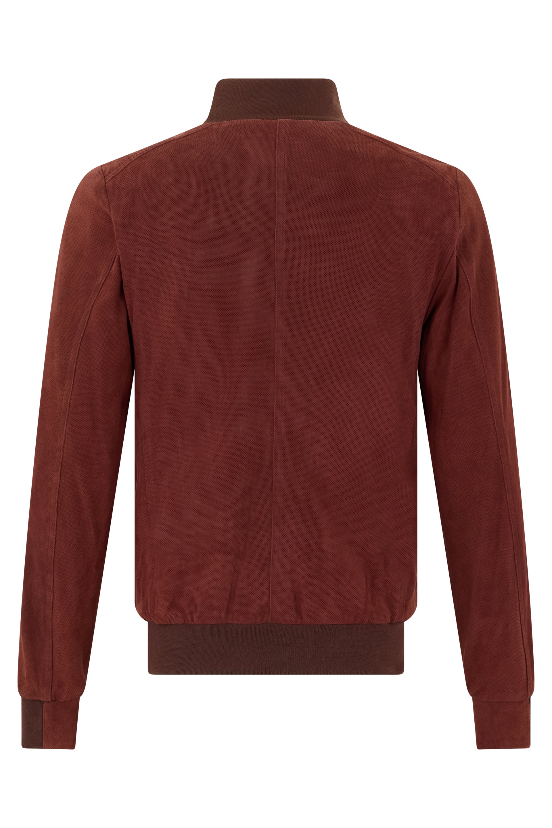 Bordeaux leather jacket with elegant collar