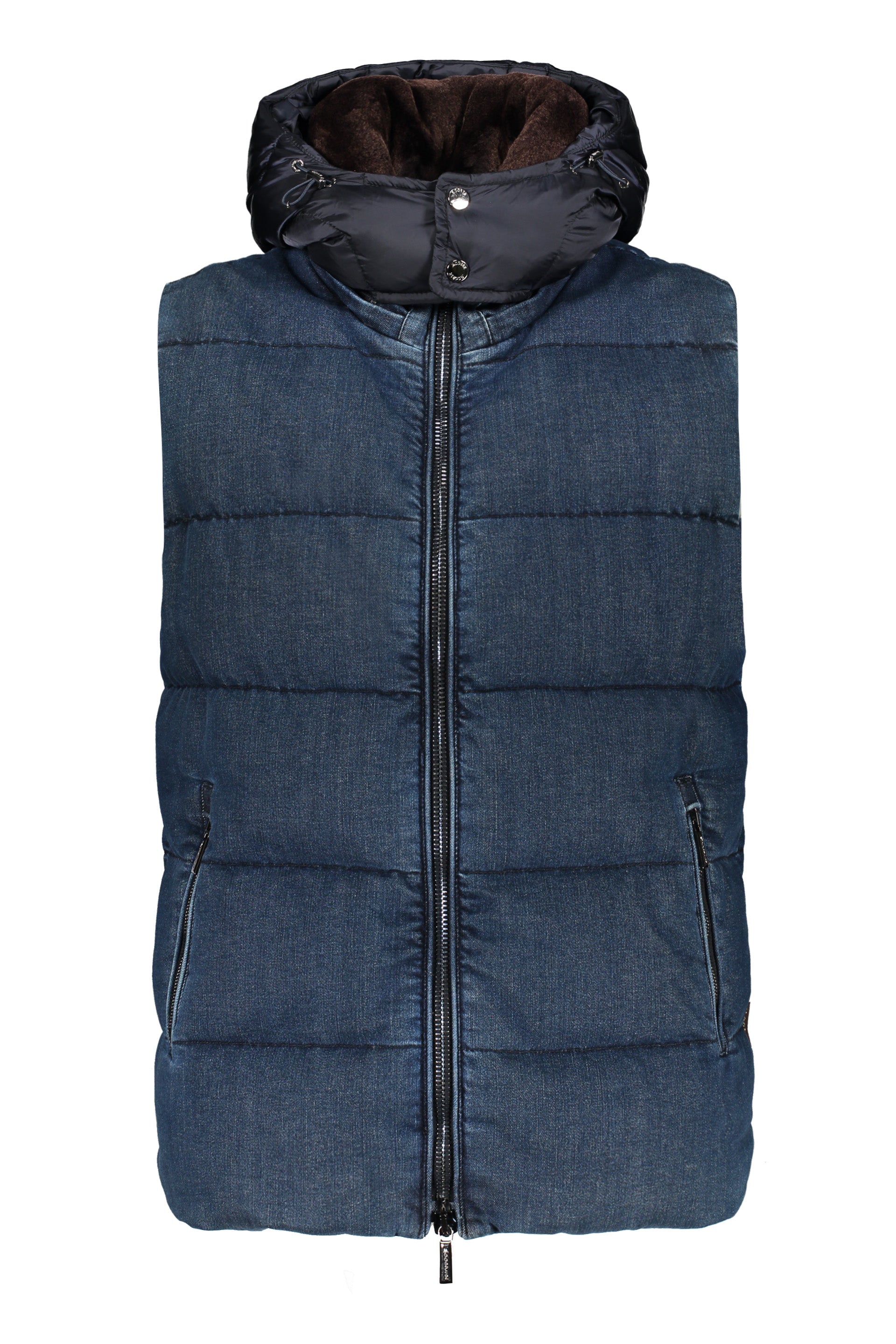 Down jacket with hood
