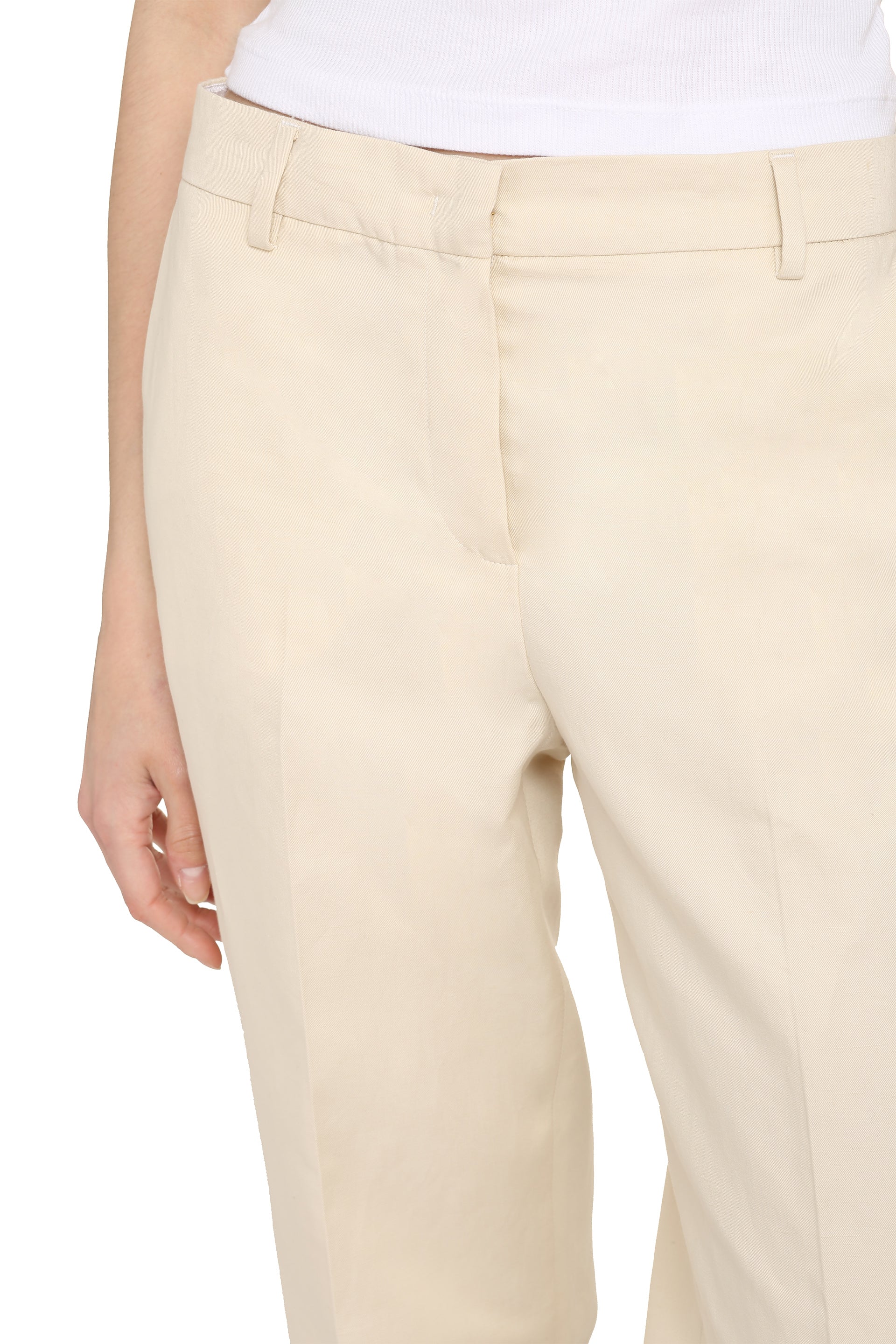 Ambra cotton-linen trousers