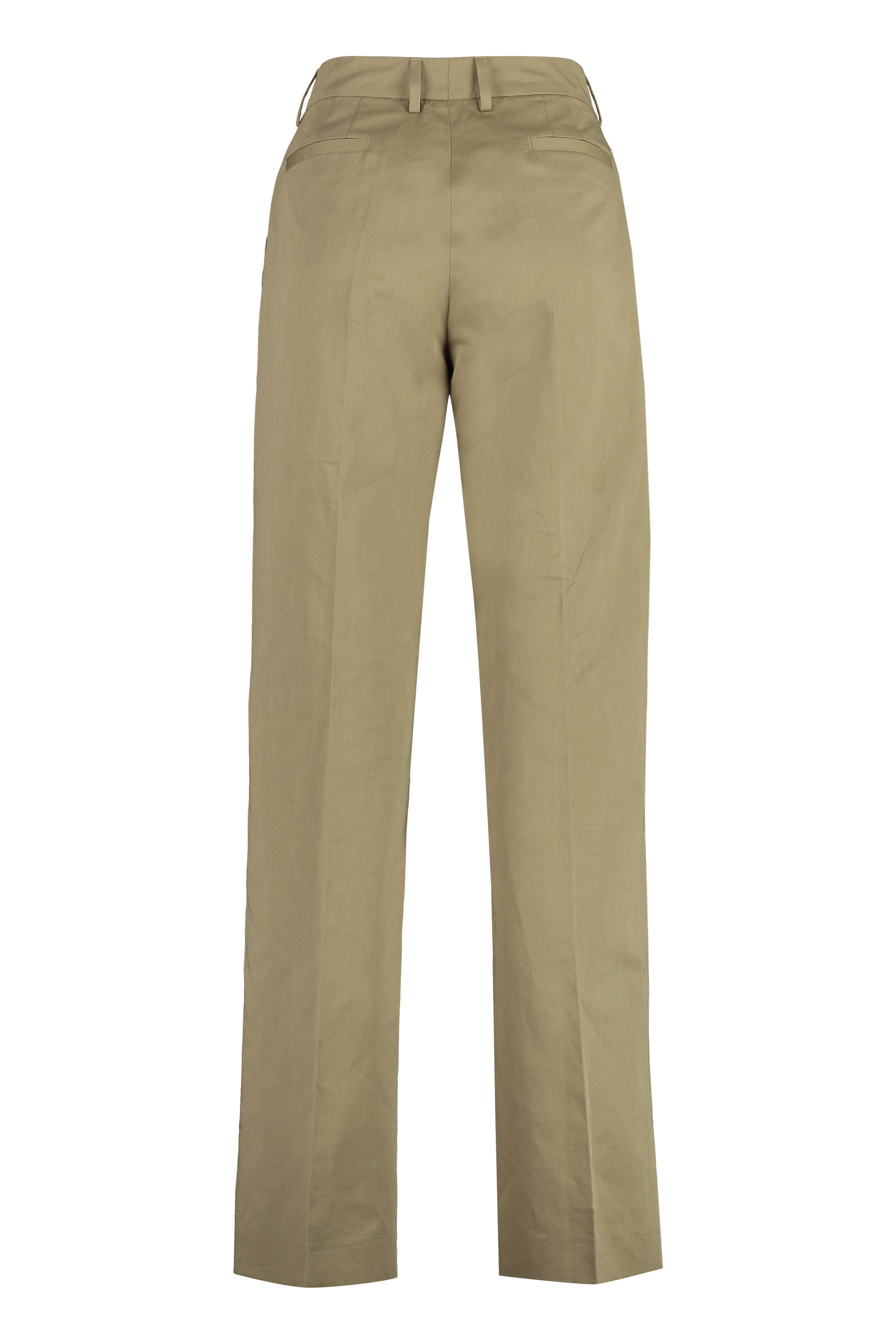 Ambra cotton-linen trousers