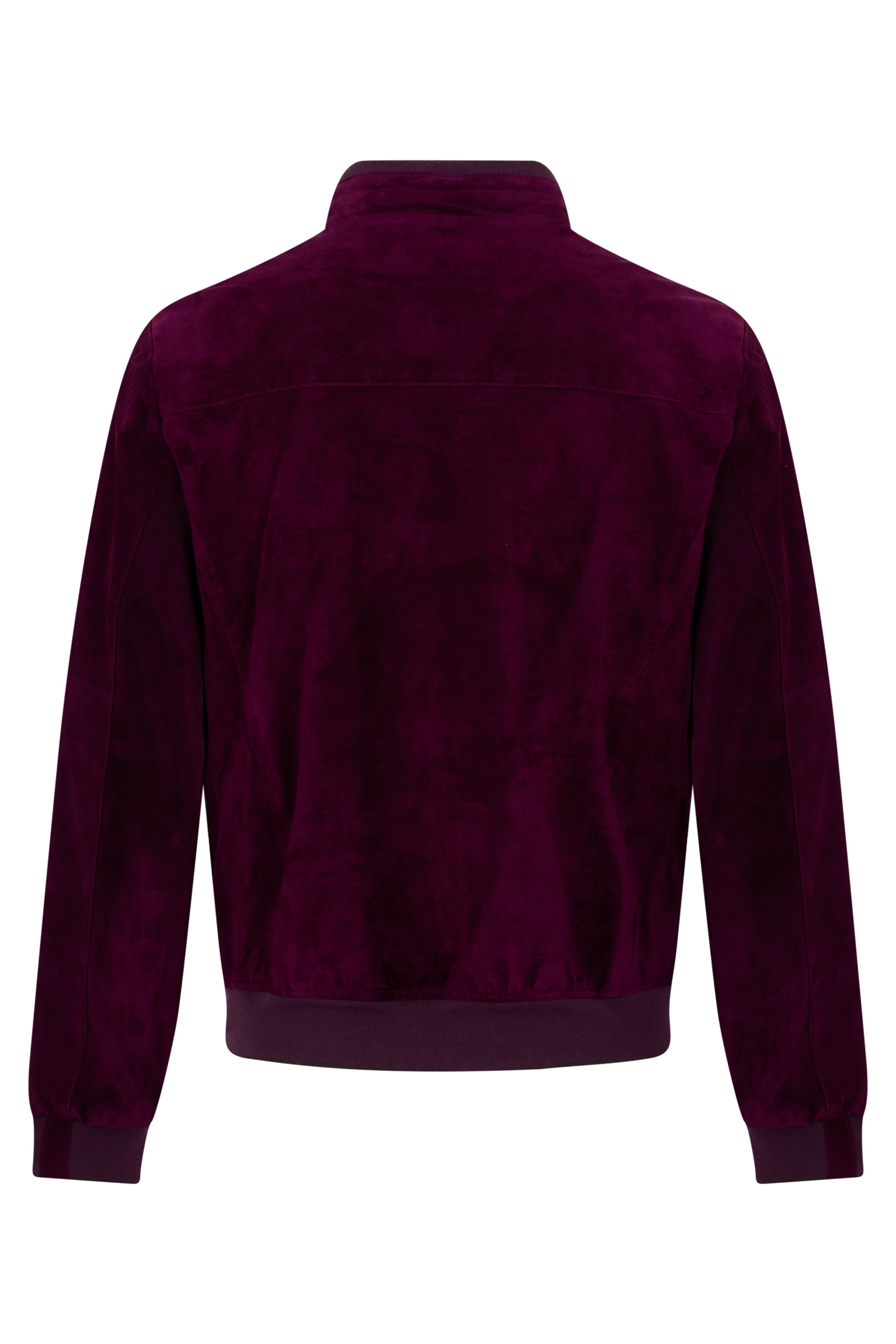 Burgundy leather jacket with zipper, Elegance and Comfort