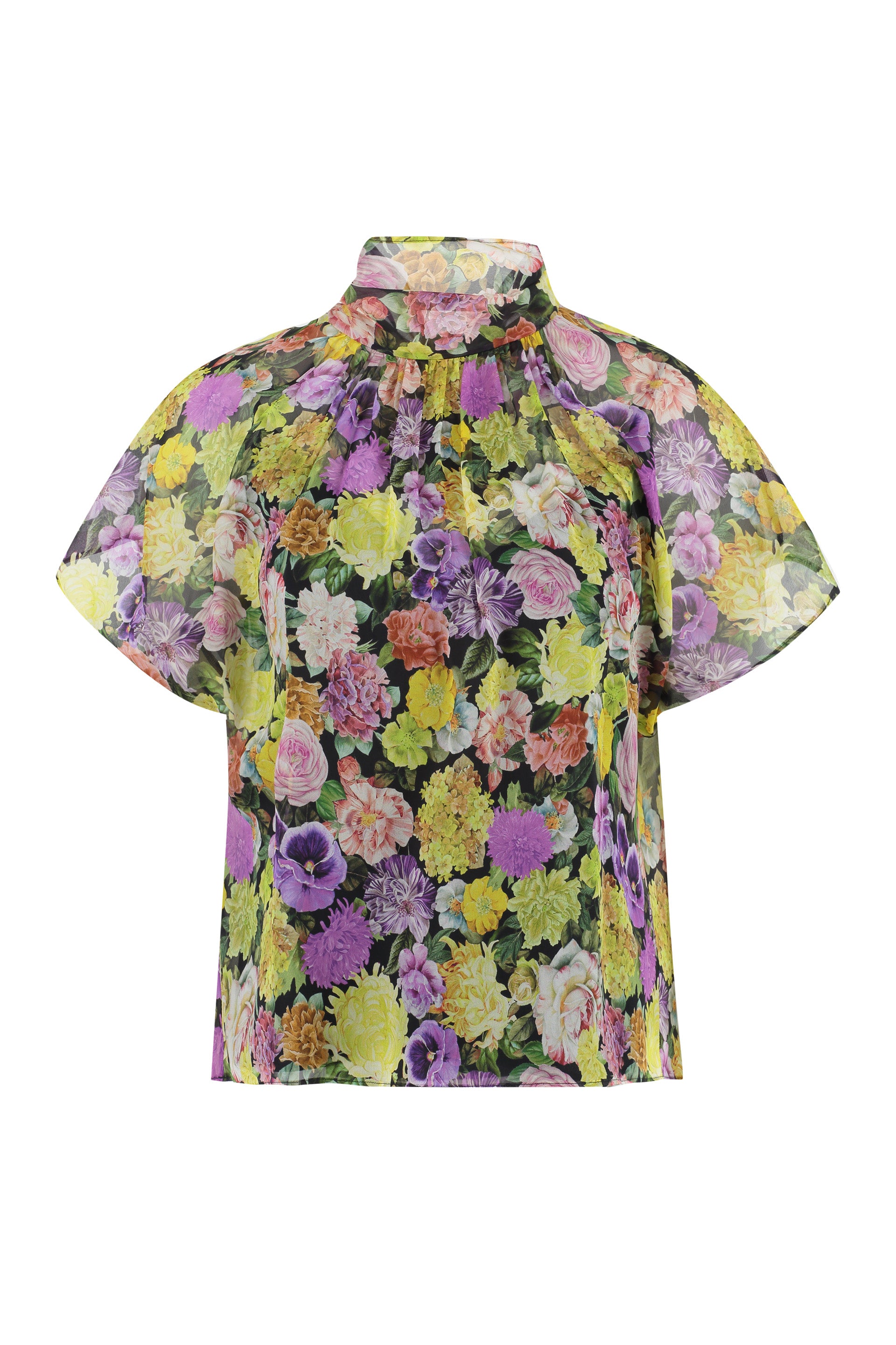 Cesena printed silk blouse