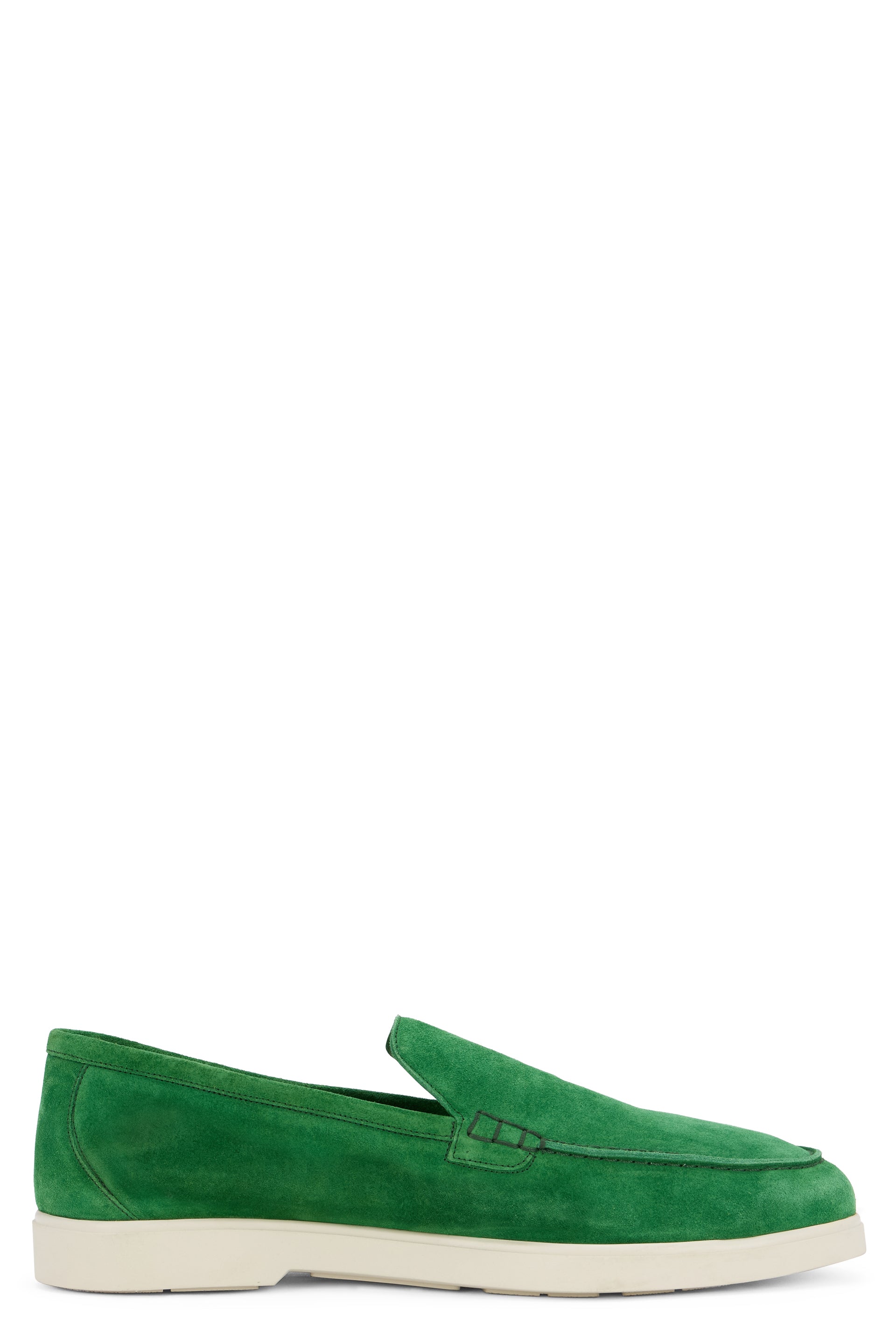 Green modern and versatile slip-on shoes.