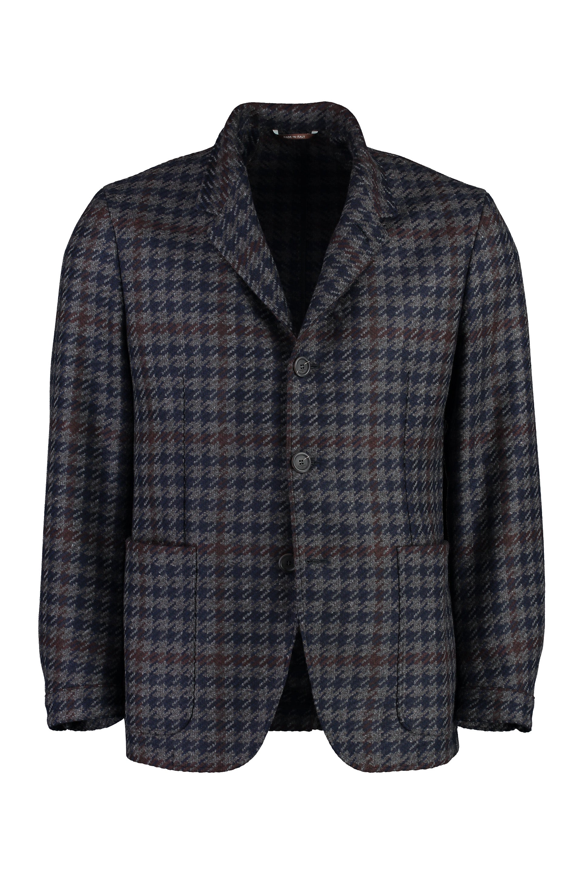 Wool-cashmere blend two-button blazer