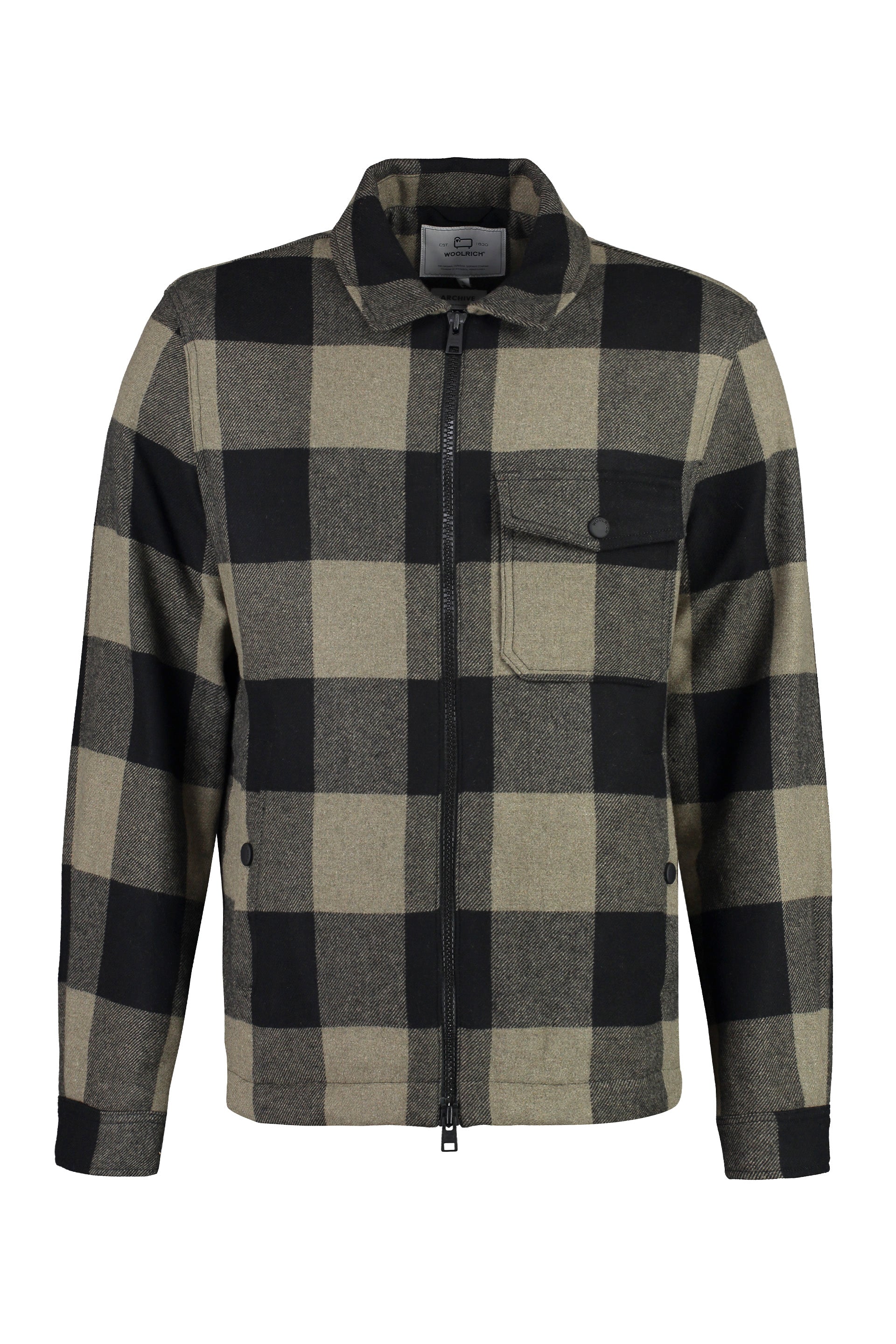 Wool blend overshirt