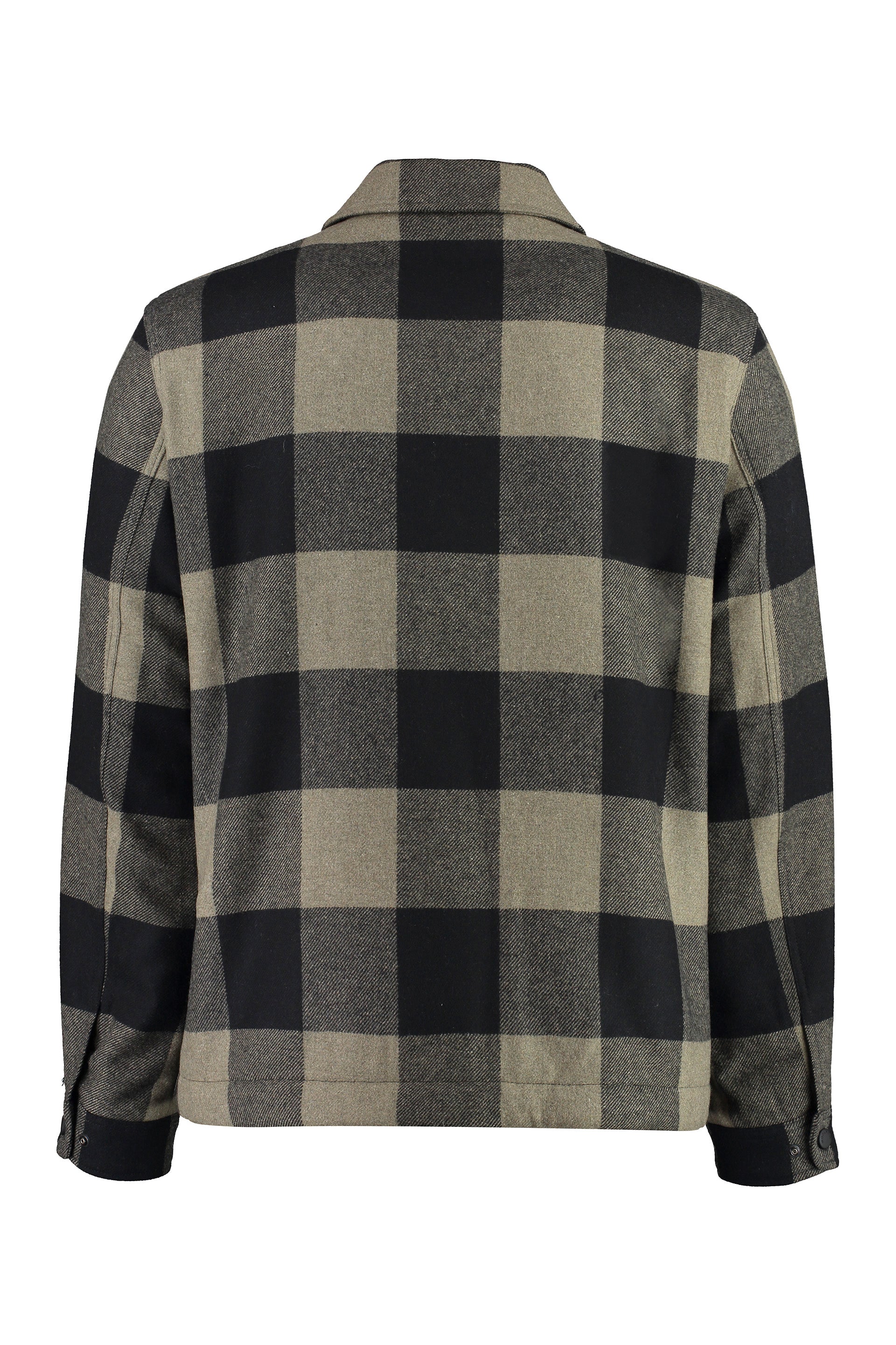 Wool blend overshirt