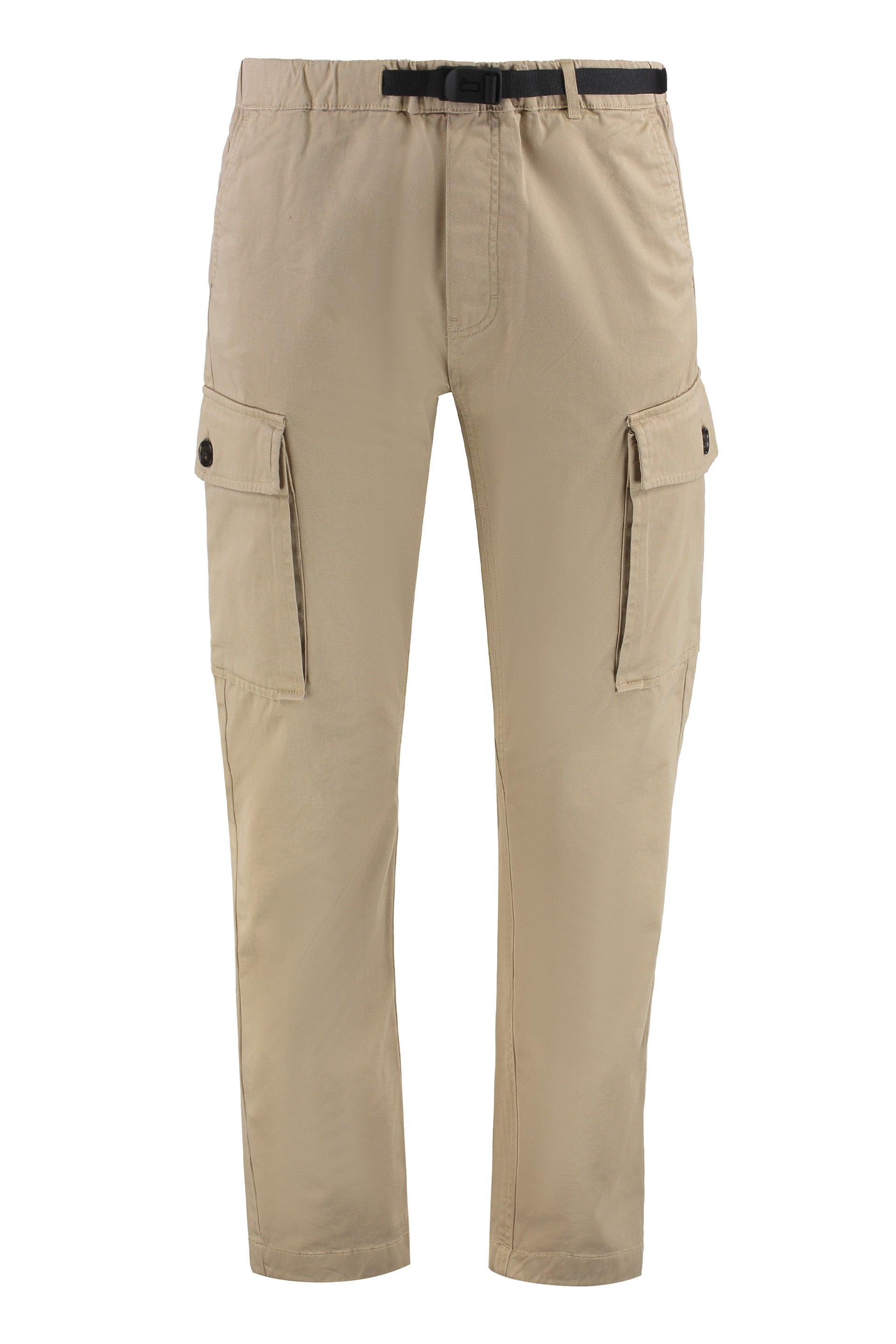 Belted Cotton cargo-trousers