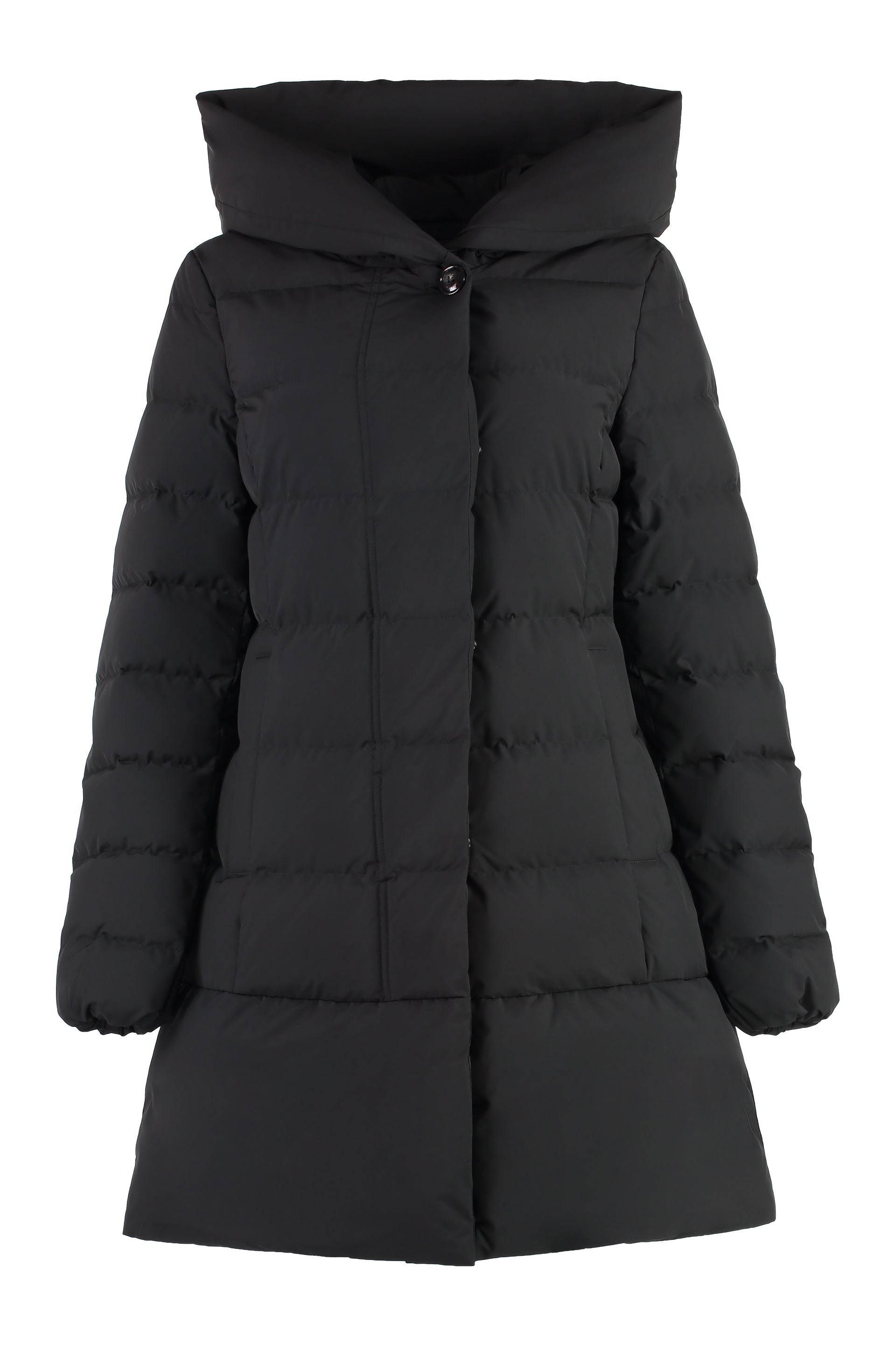 Hooded down jacket