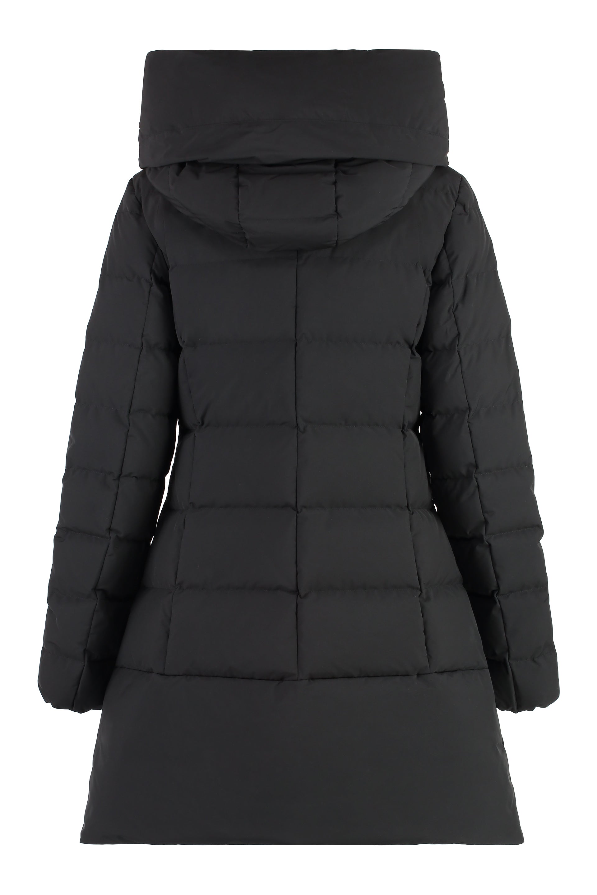 Hooded down jacket