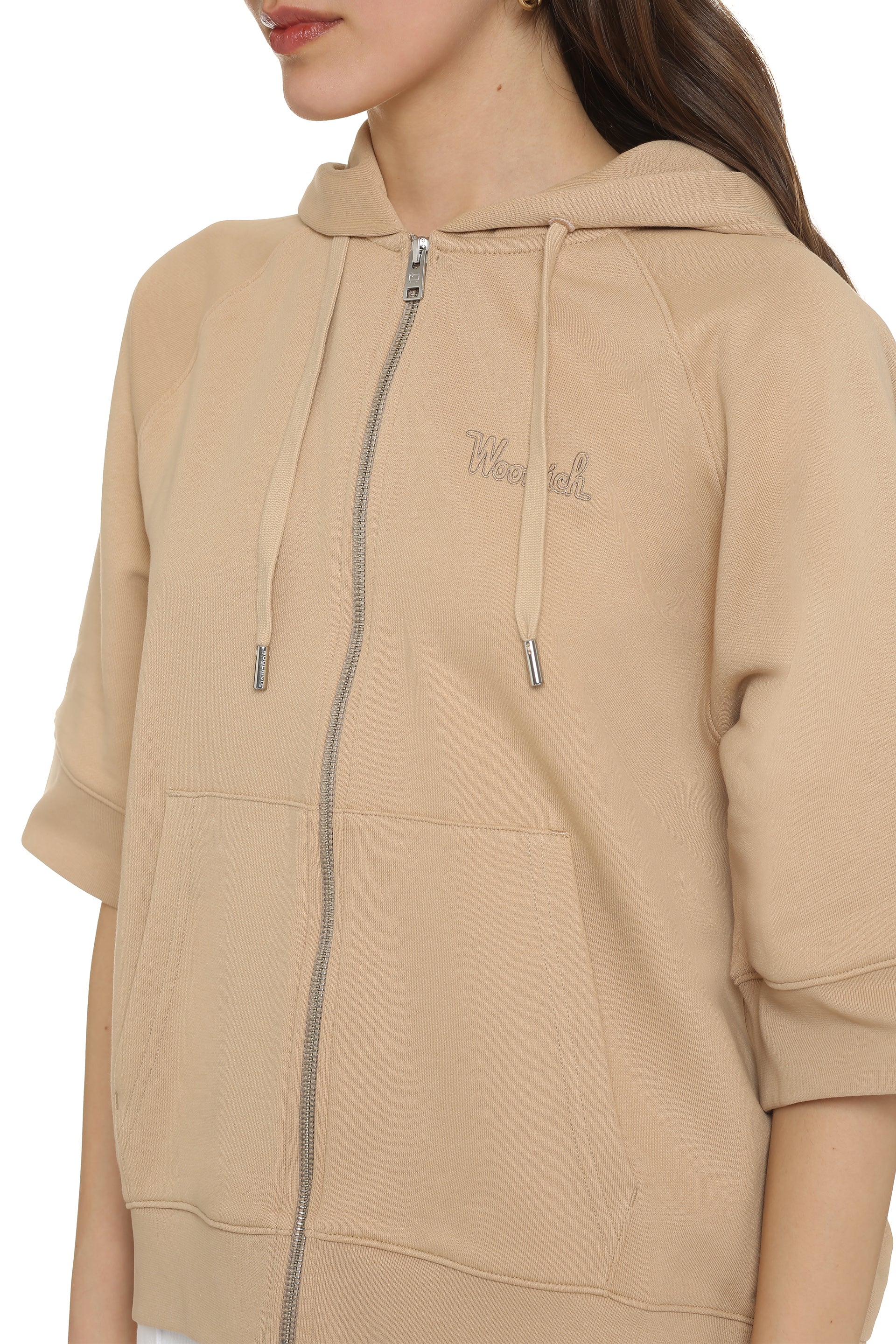 Cotton full-zip sweatshirt