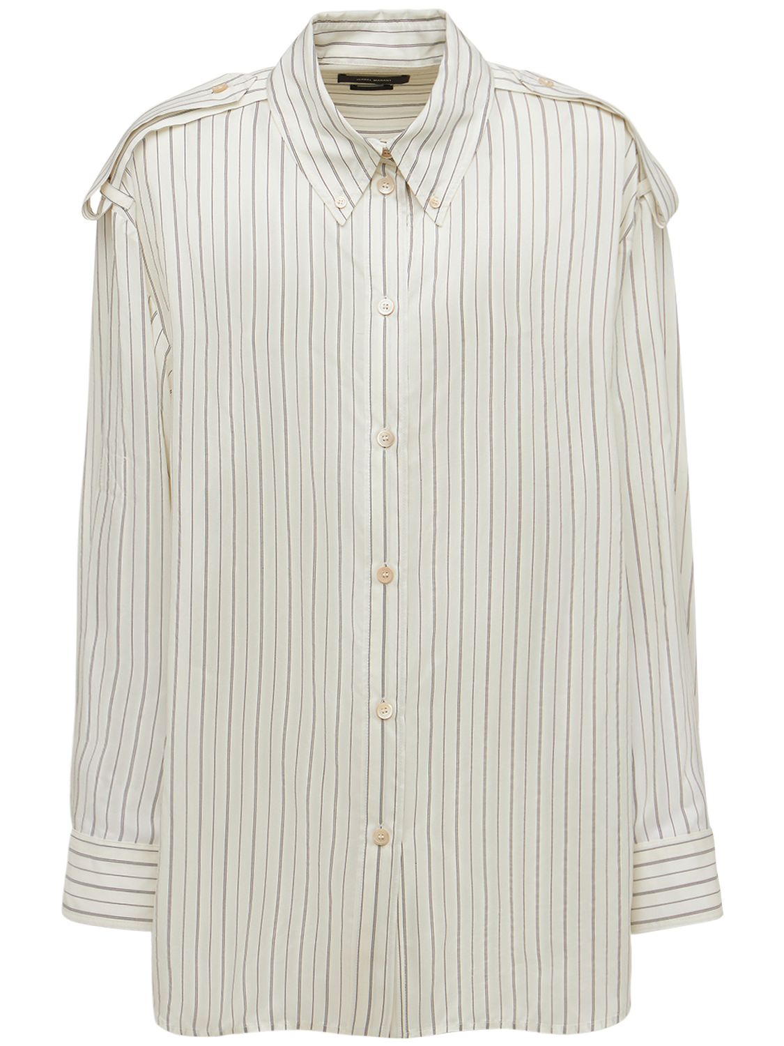 Light striped shirt with long sleeves